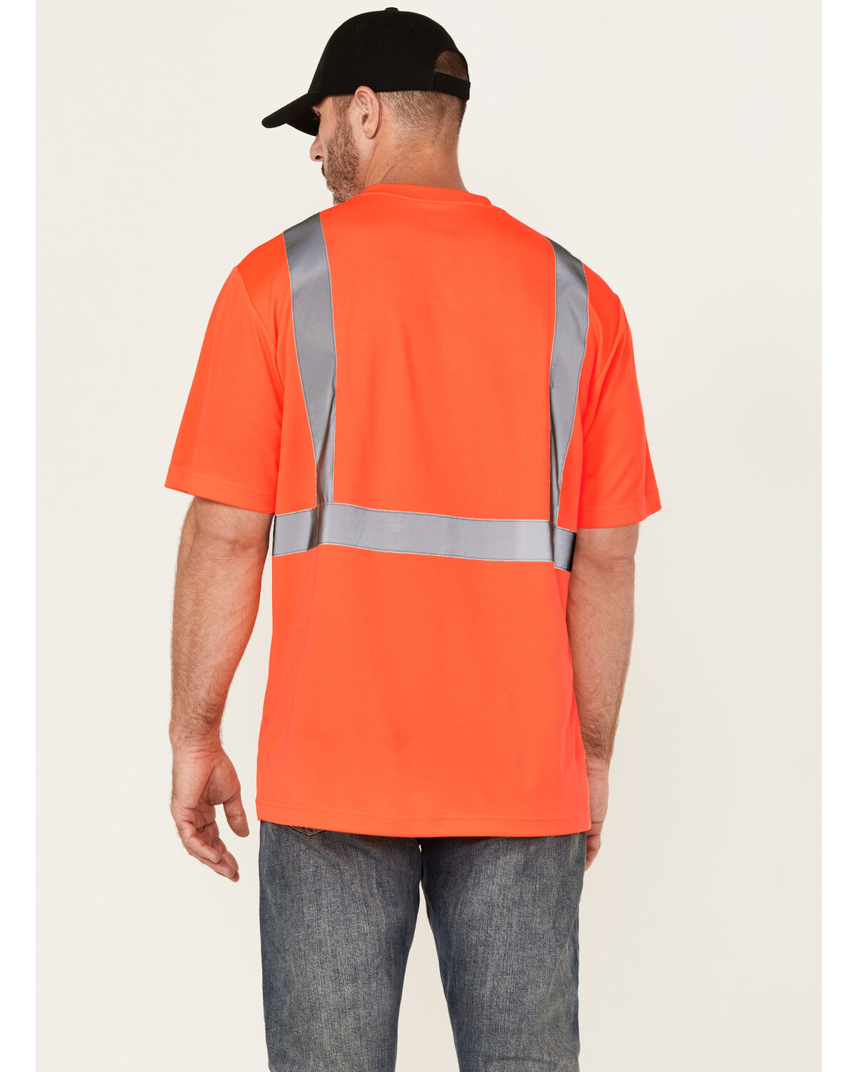 Hawx Men's Hi-Vis Reflective Short Sleeve Work T-Shirt