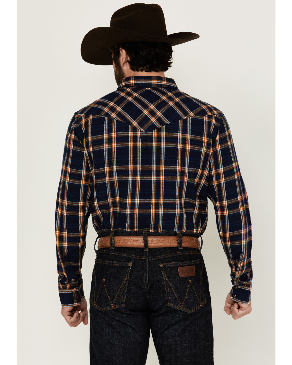 Cody James Men's Tombstone Plaid Print Long Sleeve Snap Western Shirt