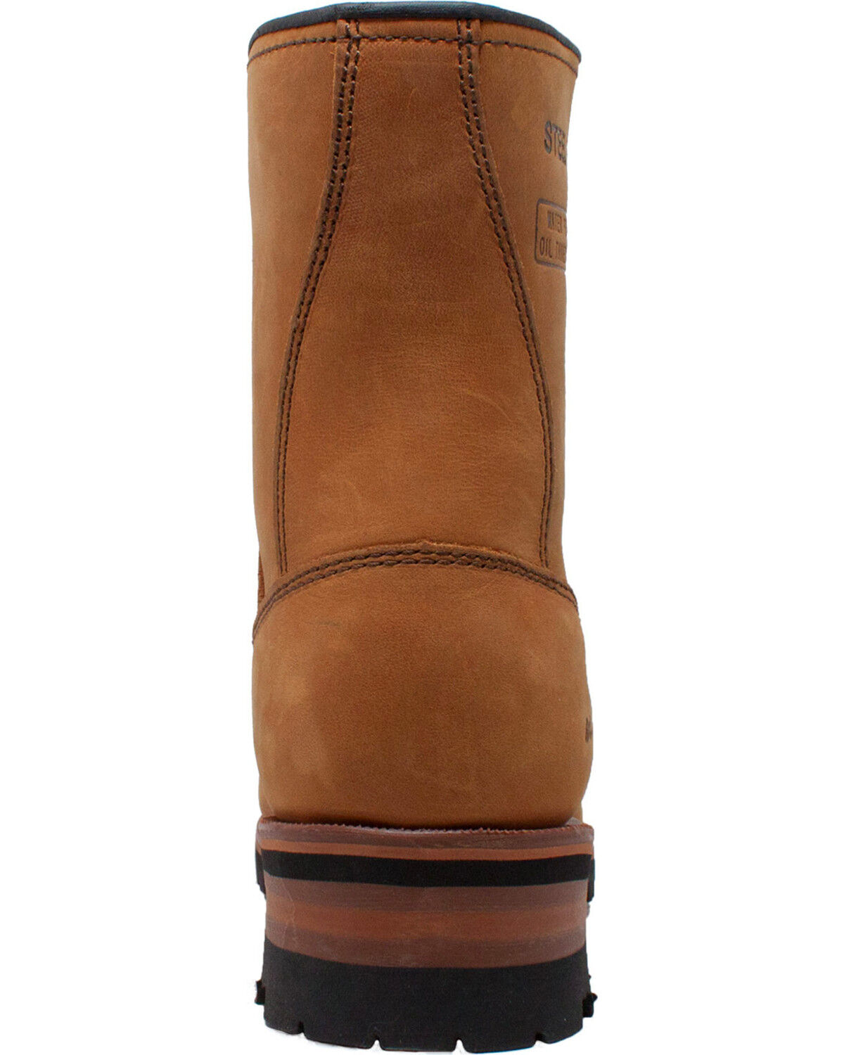 Ad Tec Men's 9" Leather Logger Boots - Steel Toe