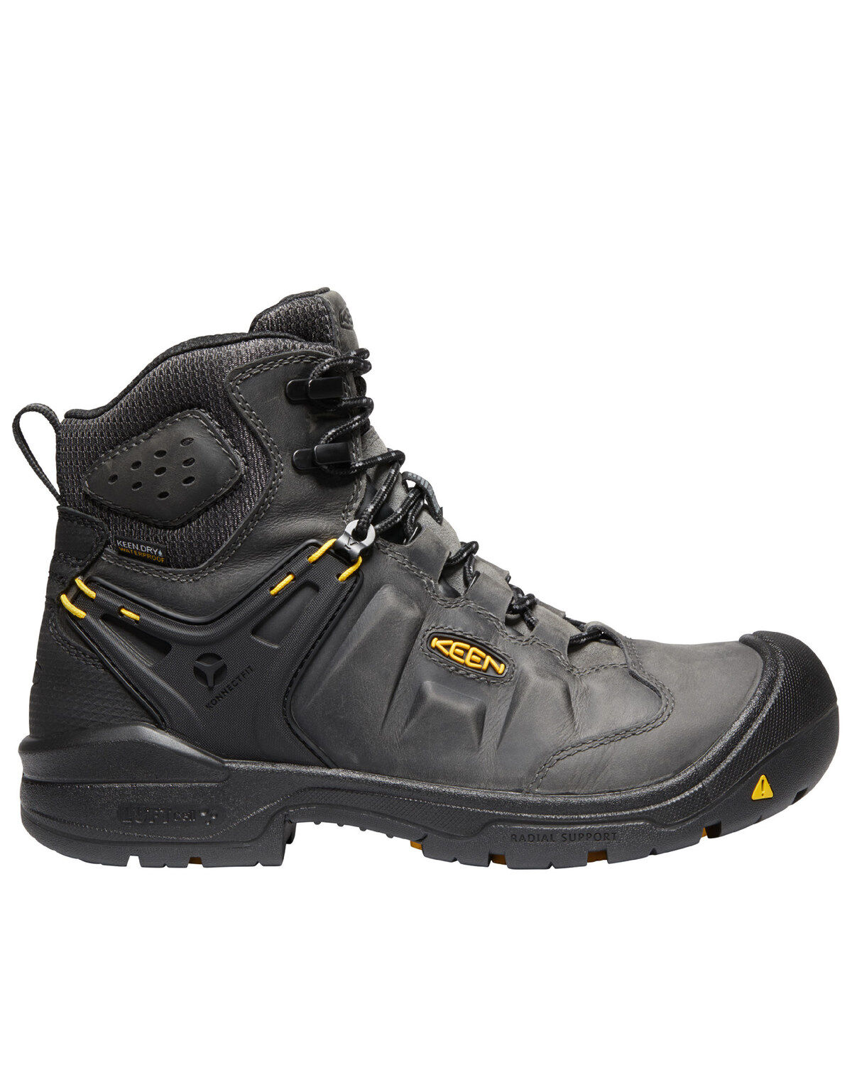 Keen Men's Black Dover Waterproof Work Boots - Composite Toe