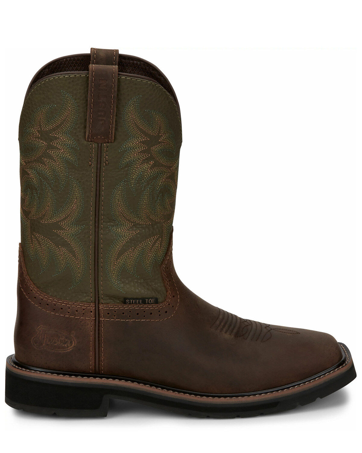 Justin Men's Driller Western Work Boots - Steel Toe