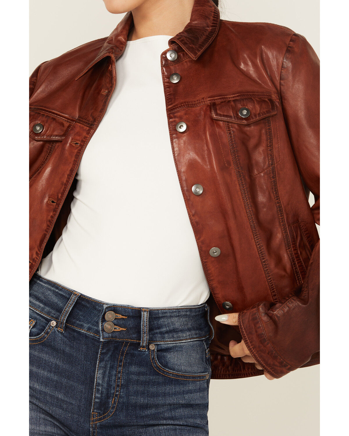 Scully Women's Leather Trucker Jacket