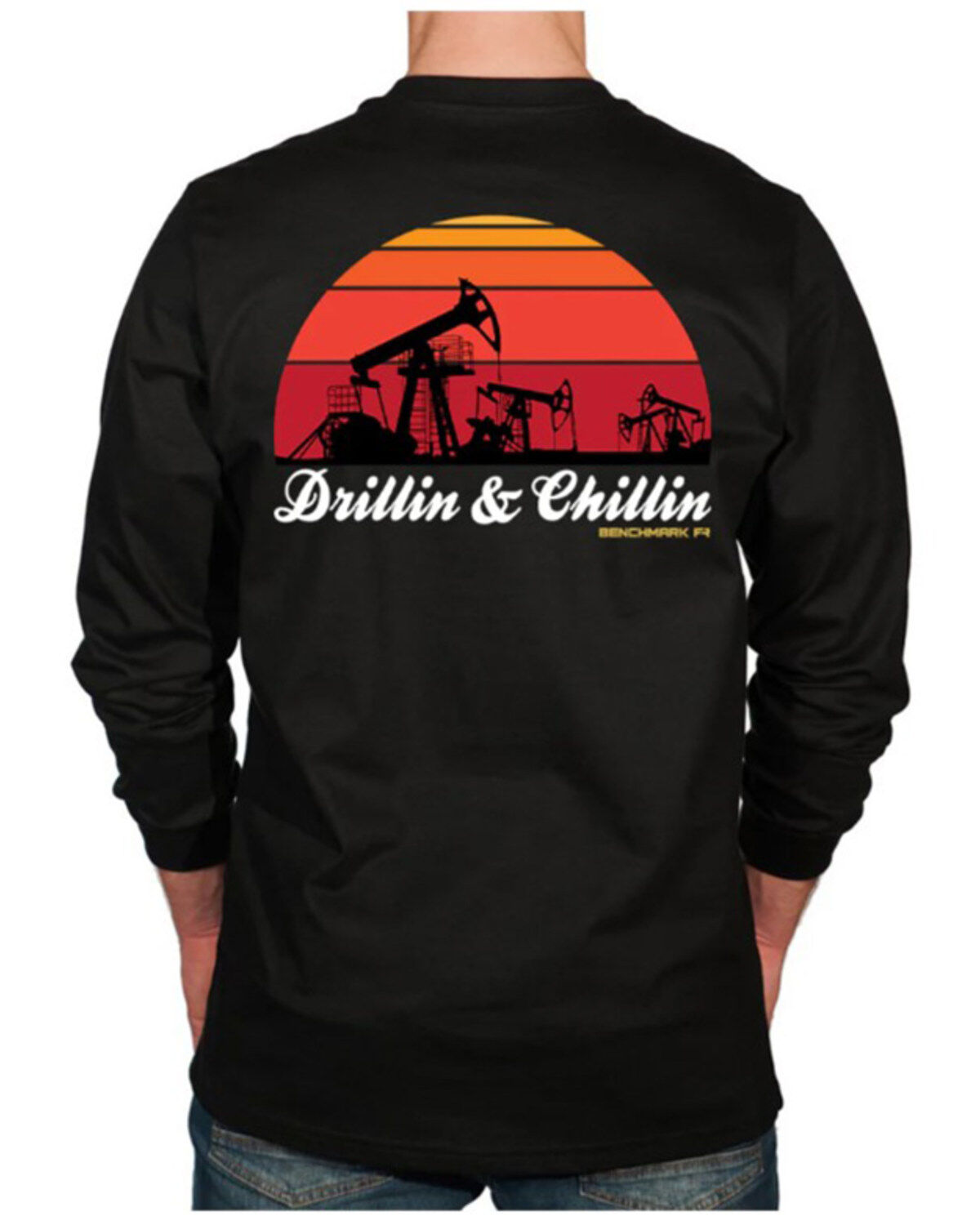 Benchmark FR Men's FR Drilling and Chilling Long Sleeve Graphic Work Shirt