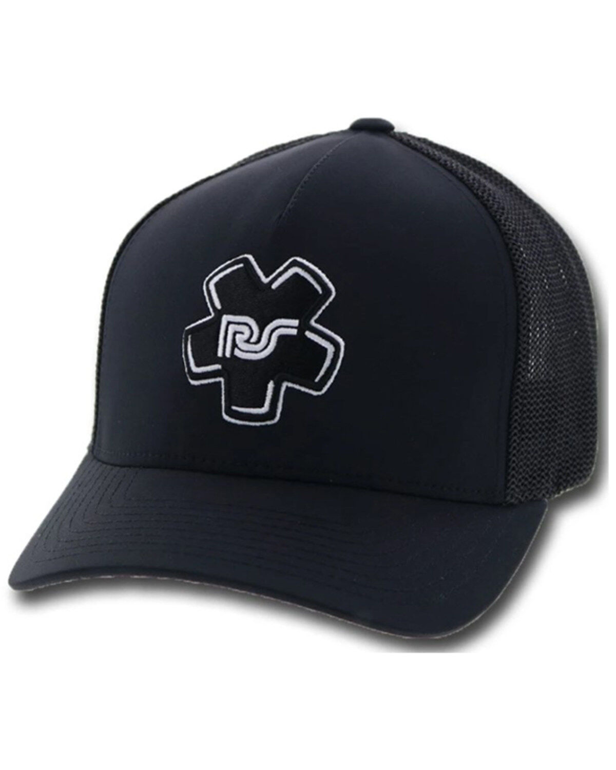 Hooey Men's Rocker Steiner Embroidered Logo FlexFit Trucker Cap