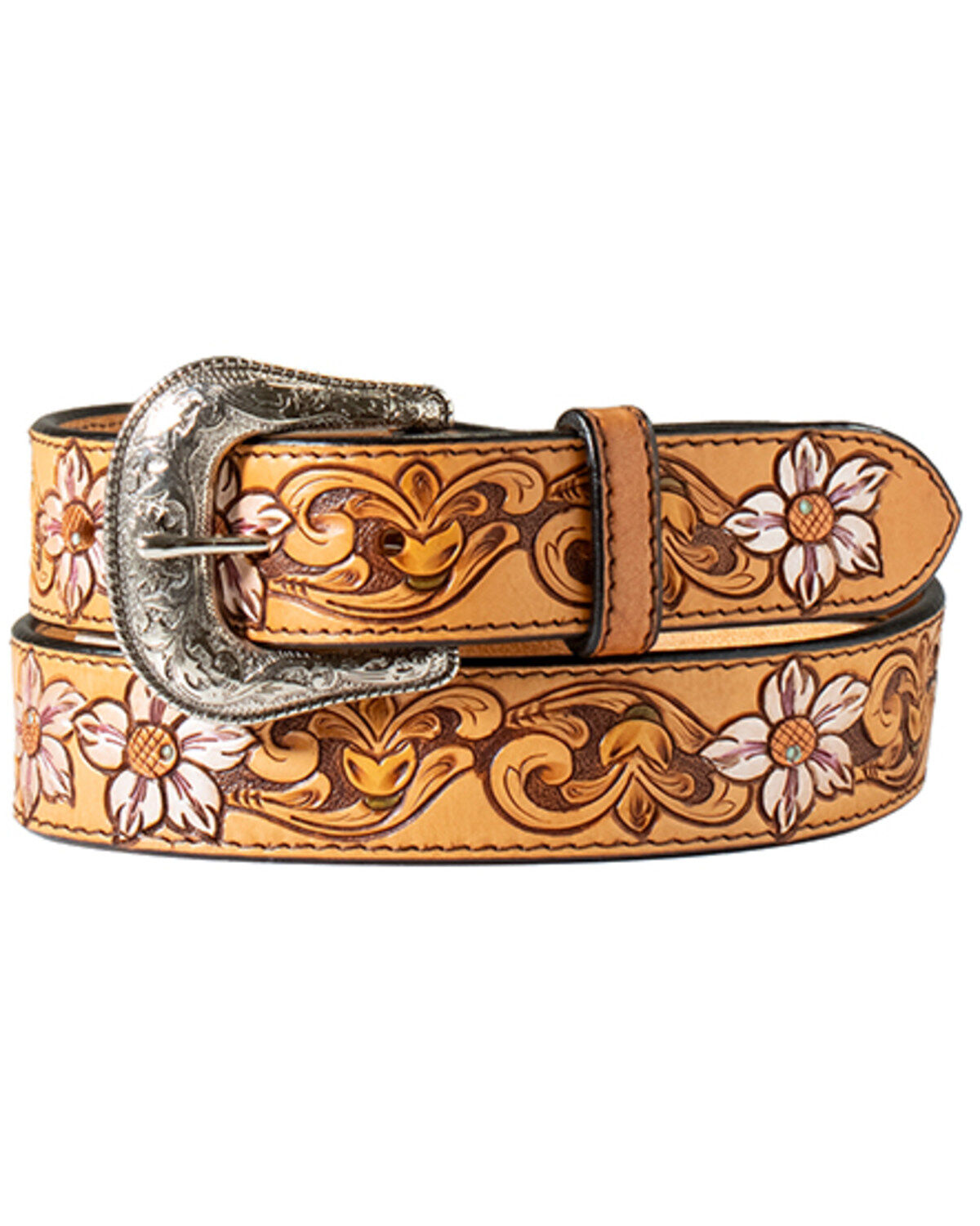 Nocona Women's Floral Tooled Belt