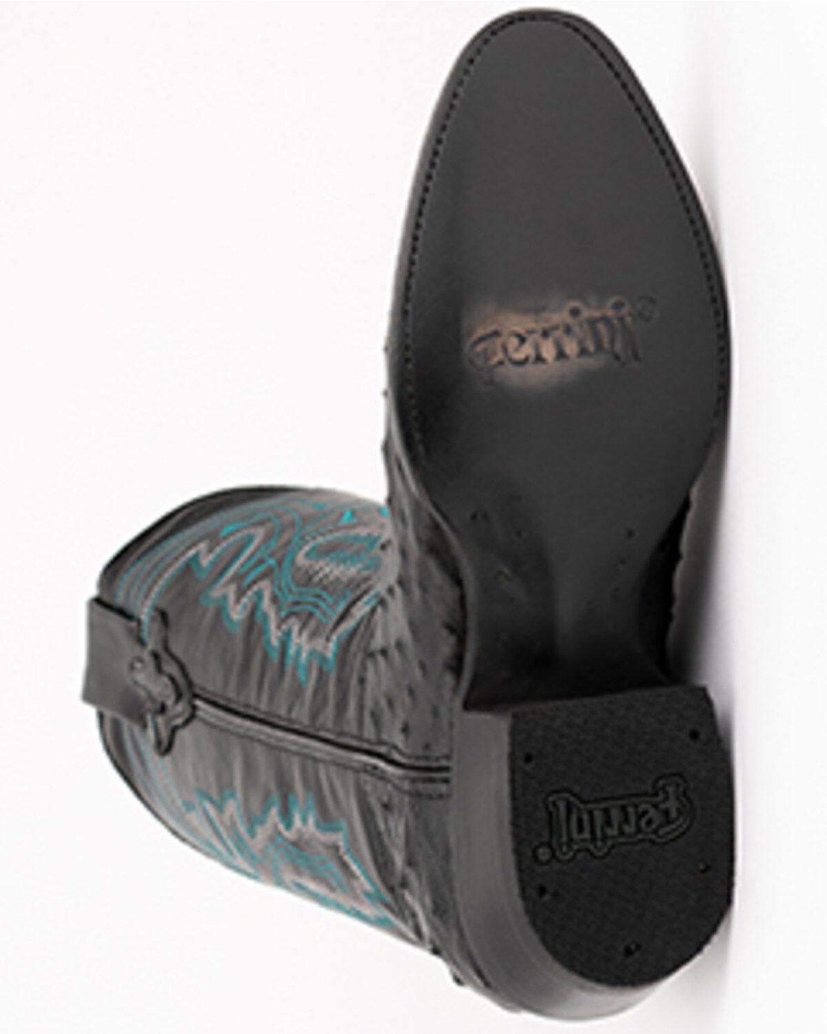 Ferrini Men's Colt Exotic Full-Quill Ostrich Western Boots - Round Toe