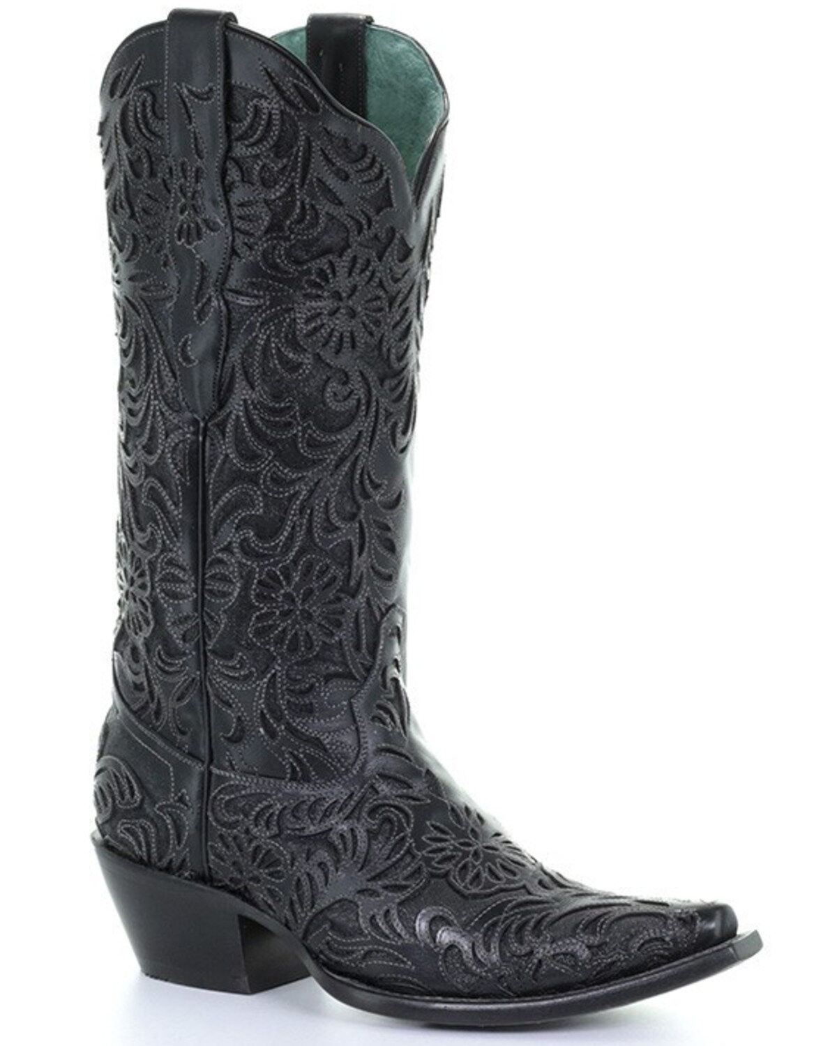 Corral Women's Black Lorraine Western Boots - Snip Toe
