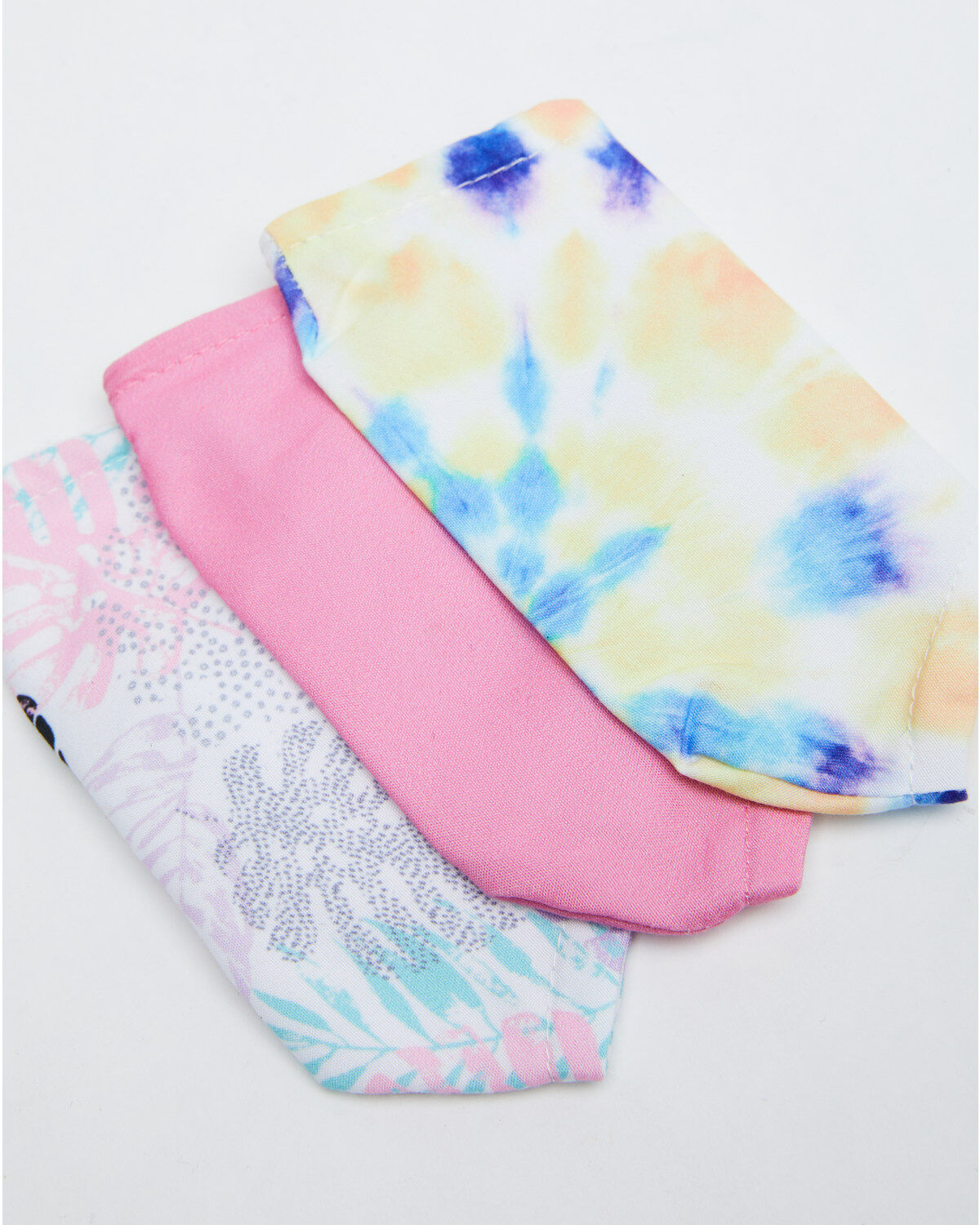 Prime Time Women's Pink Tie-Dye Face Masks