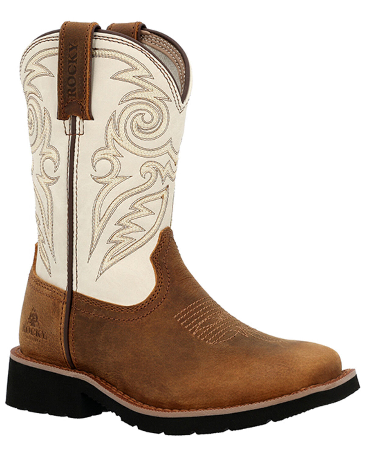 Rocky Boys' Monocrepe Western Boots - Broad Square Toe