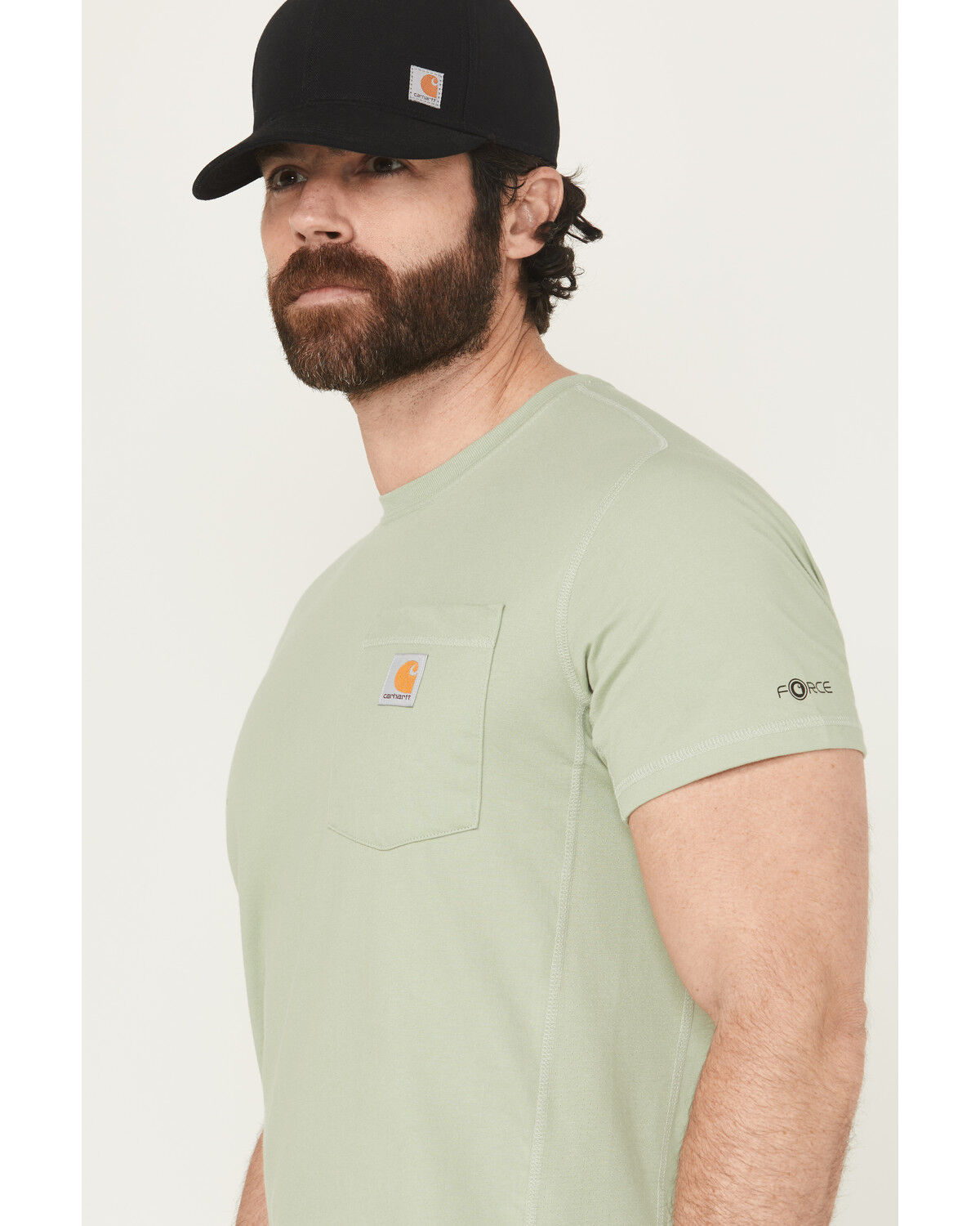Carhartt Men's Force Relaxed Midweight Logo Pocket Short Sleeve Work T-Shirt