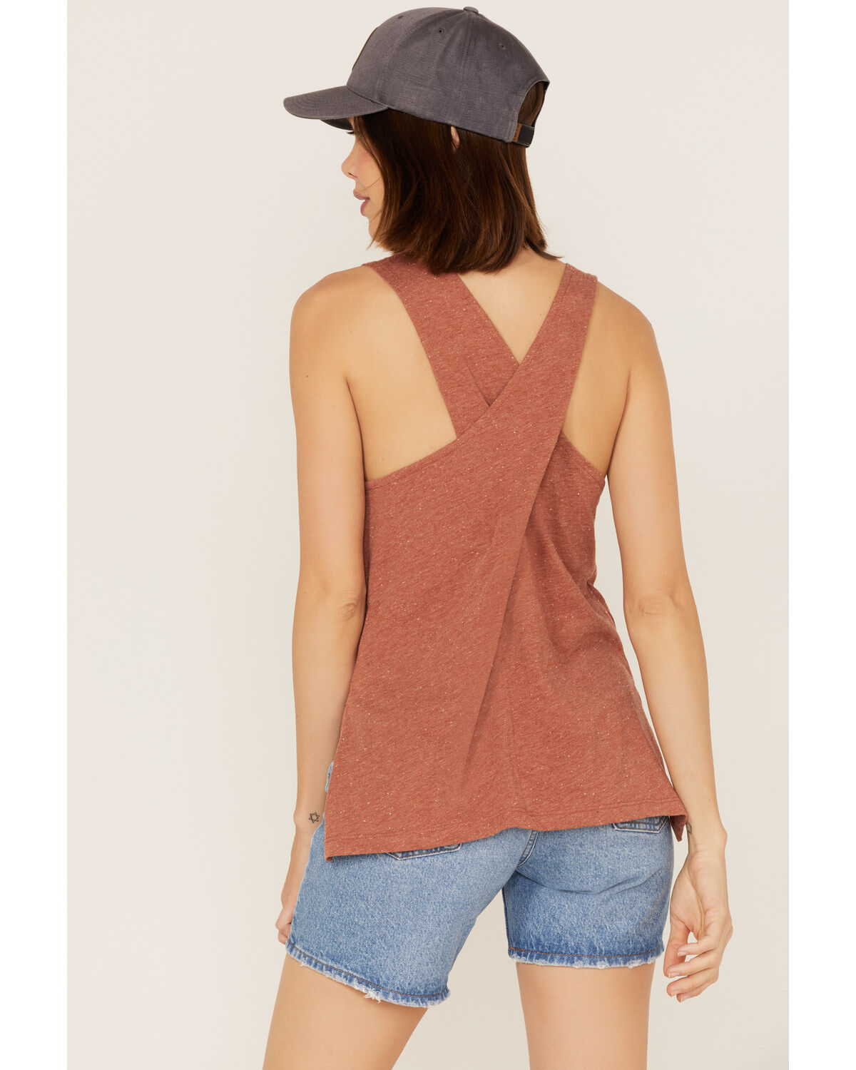 Cleo + Wolf Women's Crossover Back Tank Top