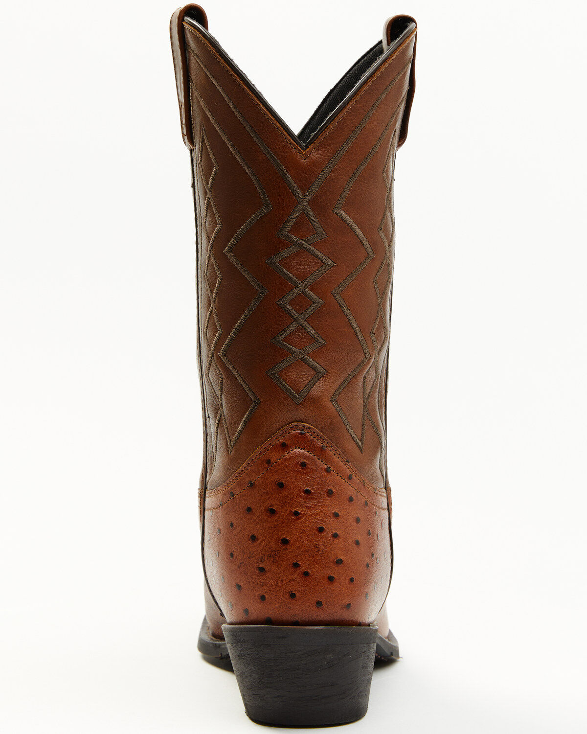 Laredo Men's Ostrich Print Western Boots - Round Toe