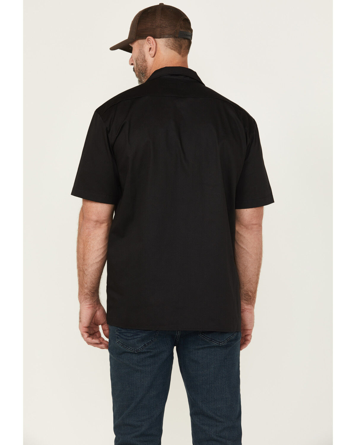 Dickies Men's Flex Twill Relaxed Short Sleeve Button-Down Work Shirt