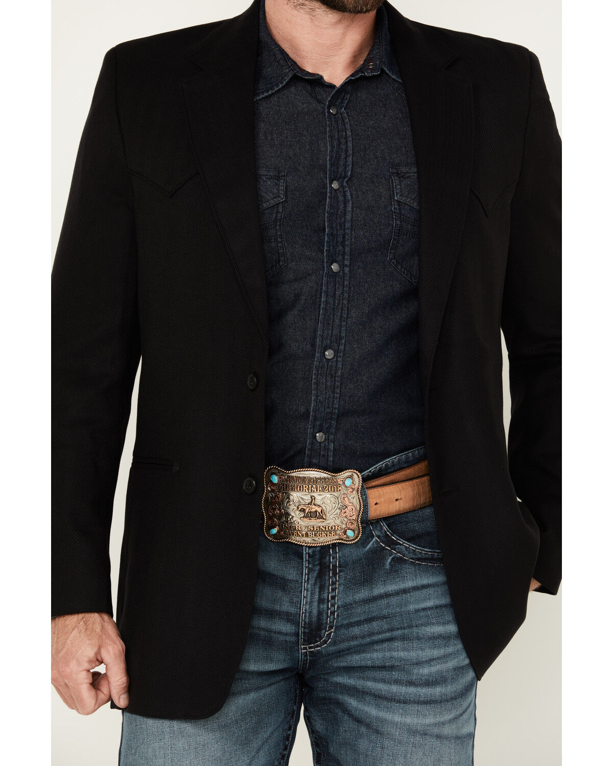 Circle S Men's Herringbone Western Sportcoat