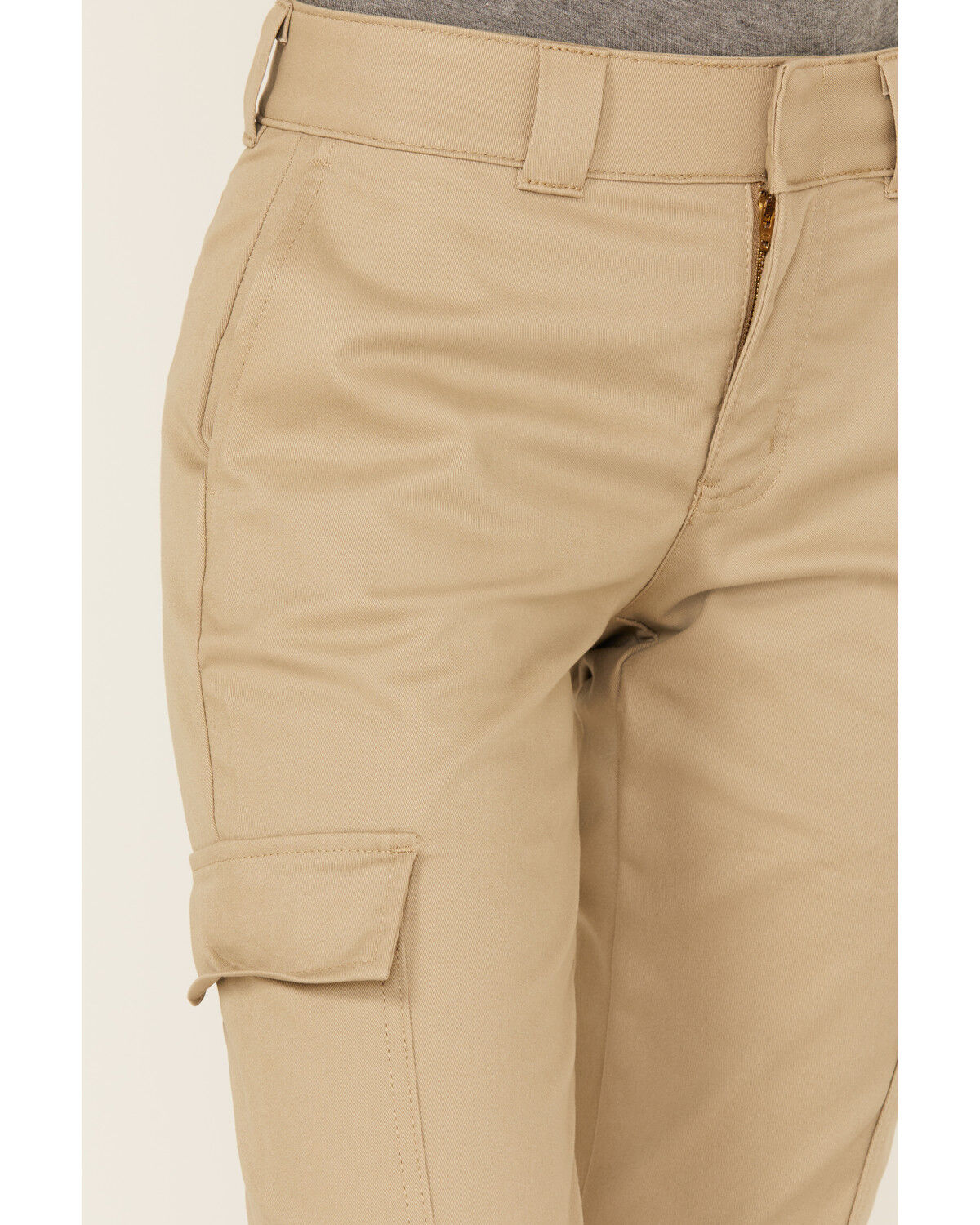 Dickies Women's Mid Rise Straight Stretch Twill Cargo Work Pants