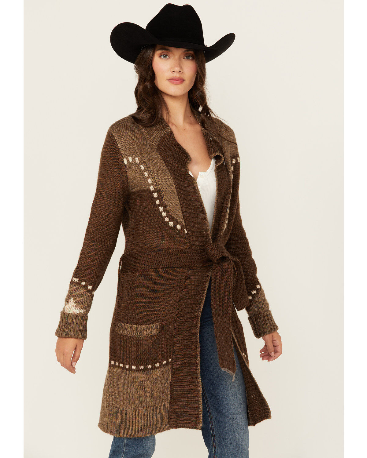 Stetson Women's Retro Long Sleeve Snap Cardigan