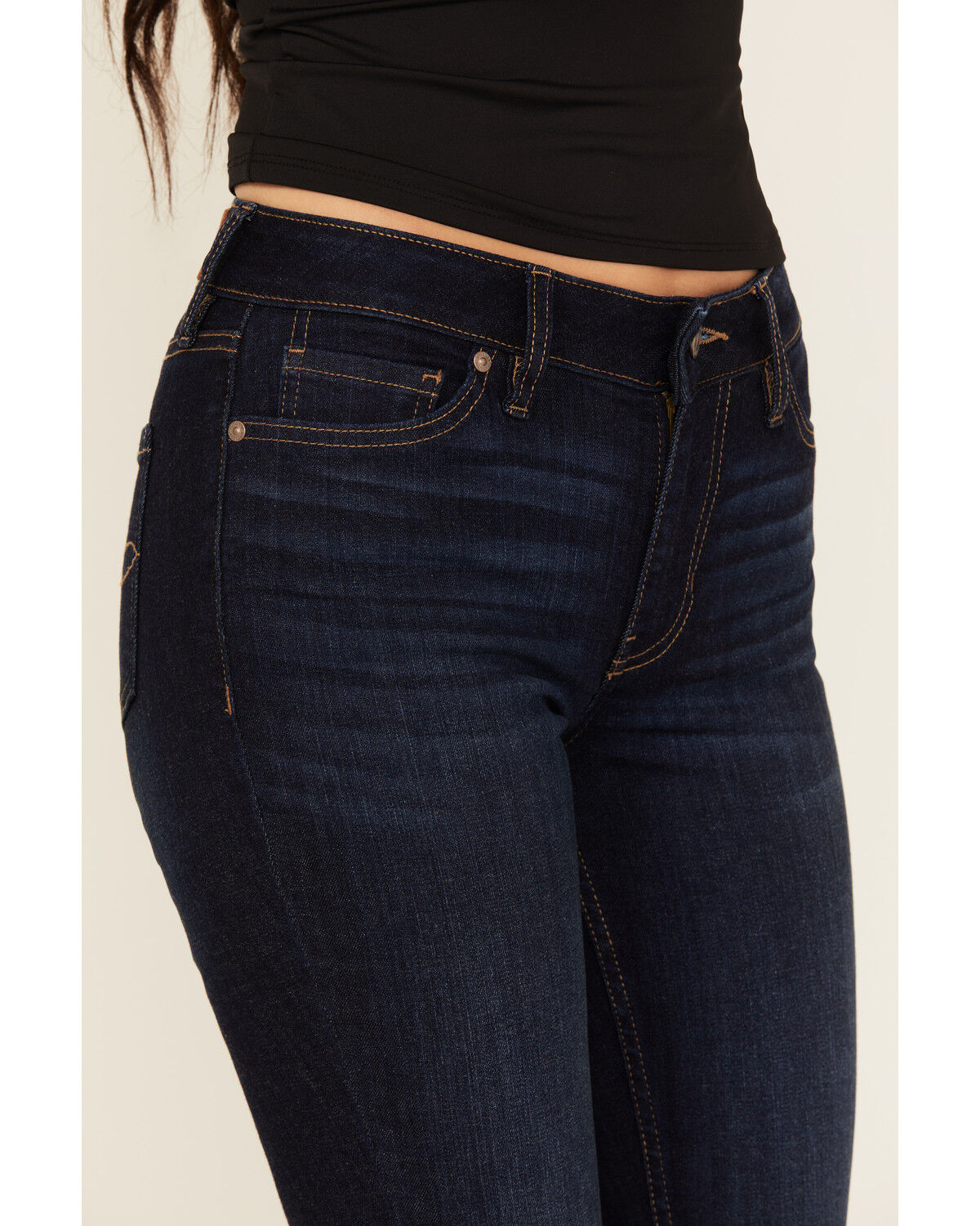 Shyanne Women's Flint Dark Wash Bootcut Stretch Denim Jeans