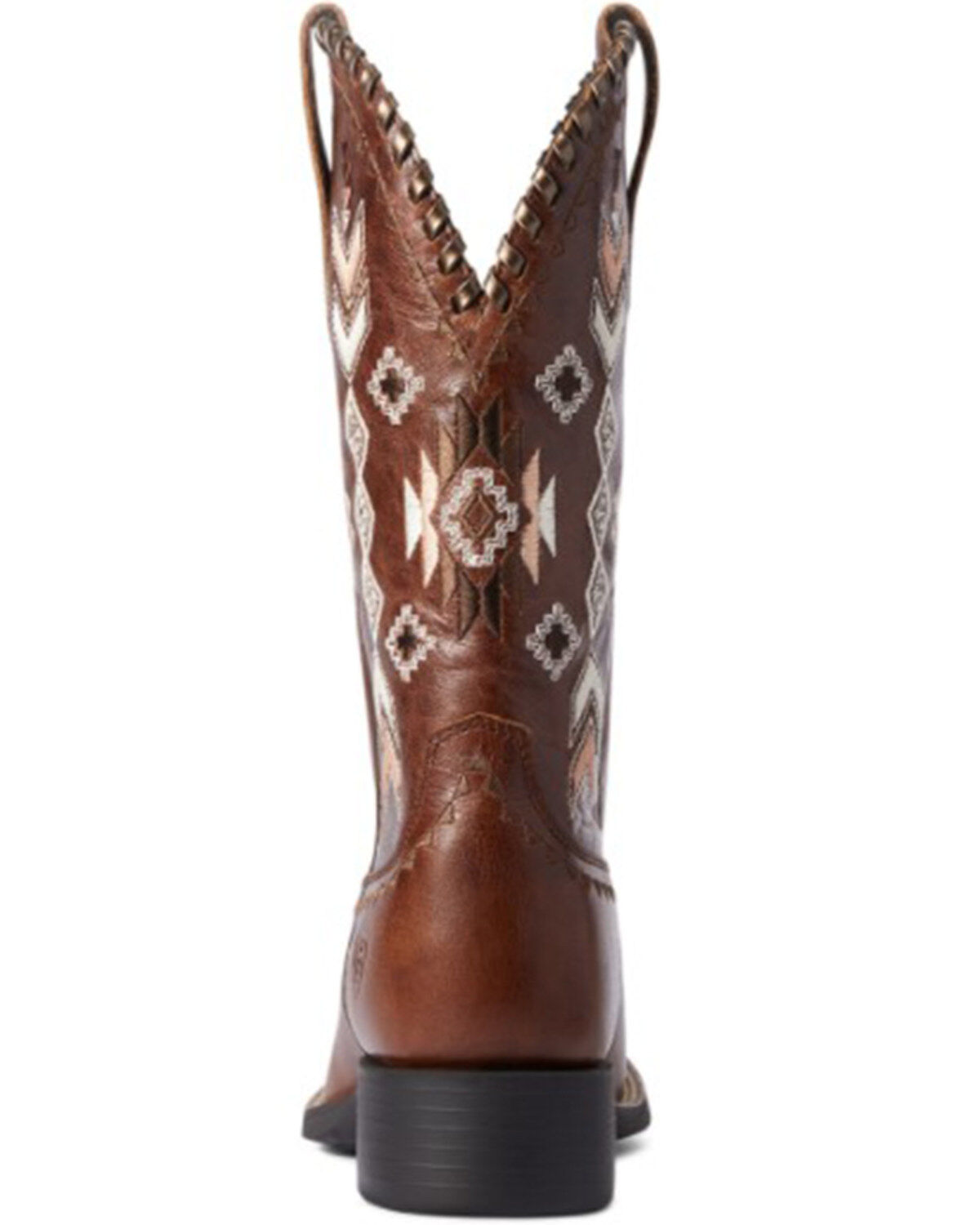 Ariat Women's Canyon Tan Round Up Skyler Full-Grain Western Boot - Wide Square Toe