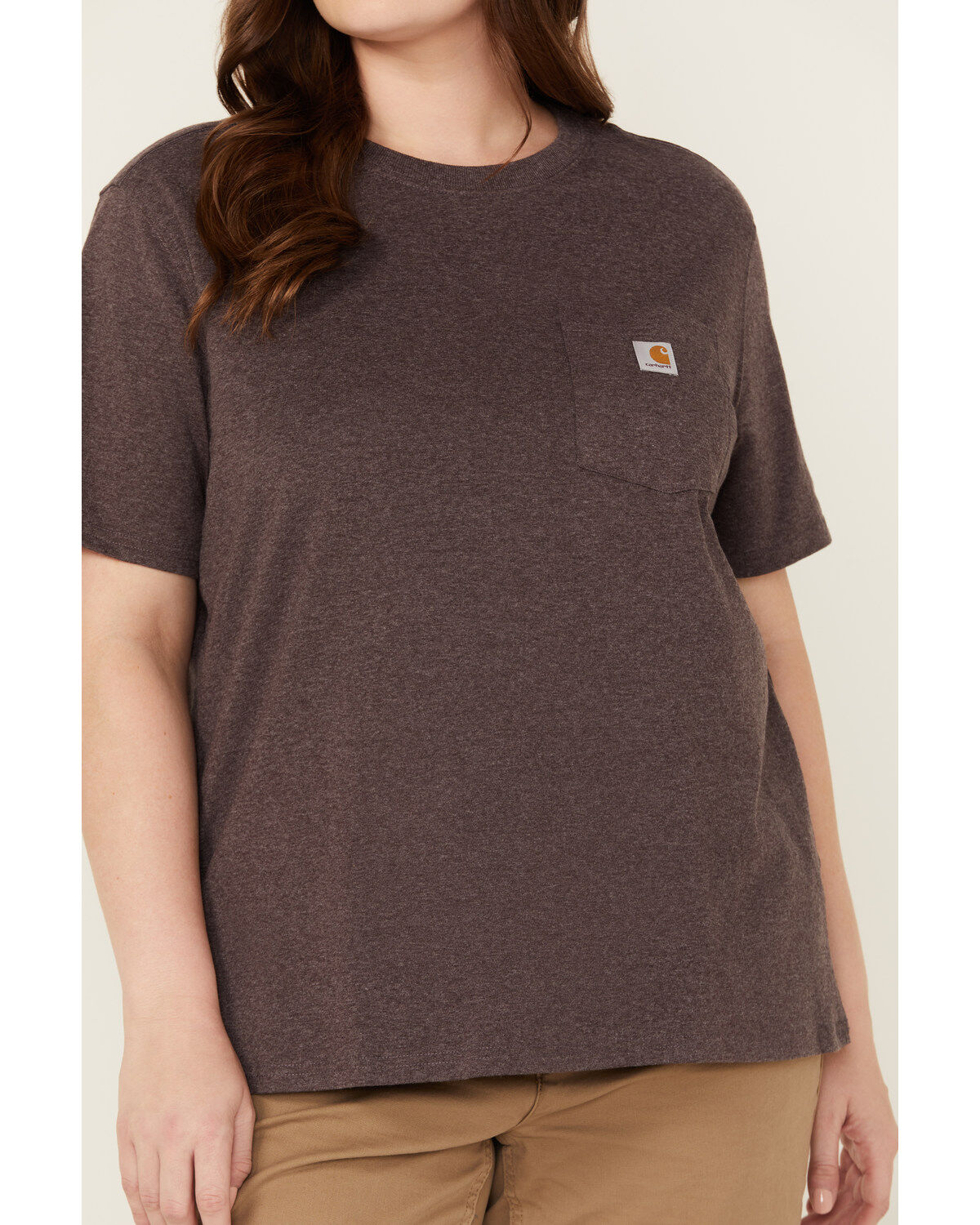Carhartt Women's Heavyweight Pocket Short Sleeve Work Tee - Plus