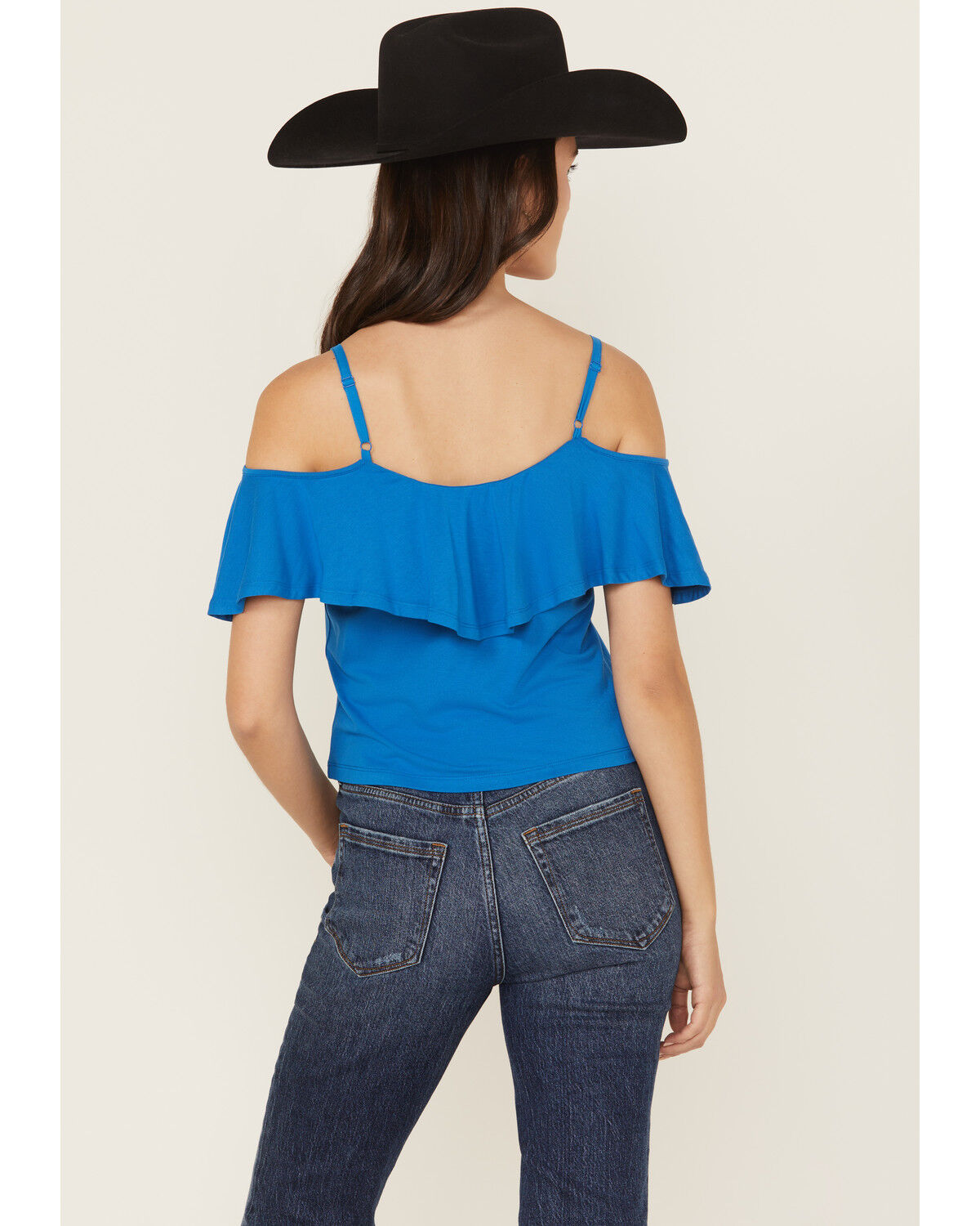 Shyanne Women's Cold Shoulder Ruffle Tank Top