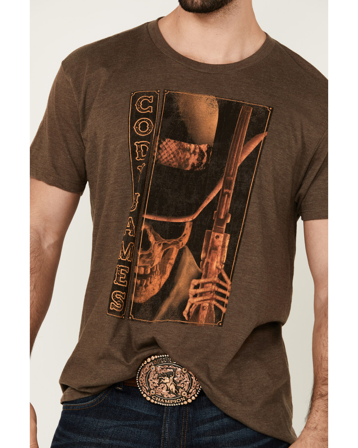 Cody James Men's Poster Skull Short Sleeve Graphic T-Shirt