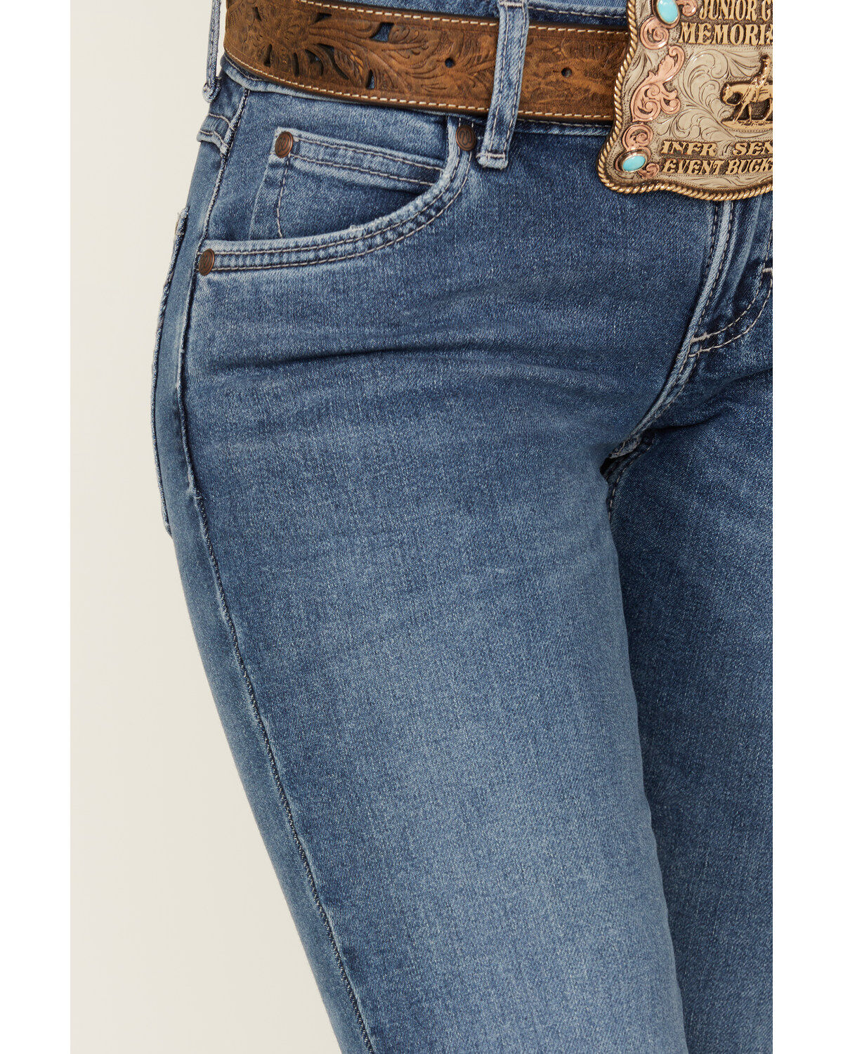 Wrangler Retro Women's Sadie Medium Wash Low Rise Stretch Bootcut Jeans