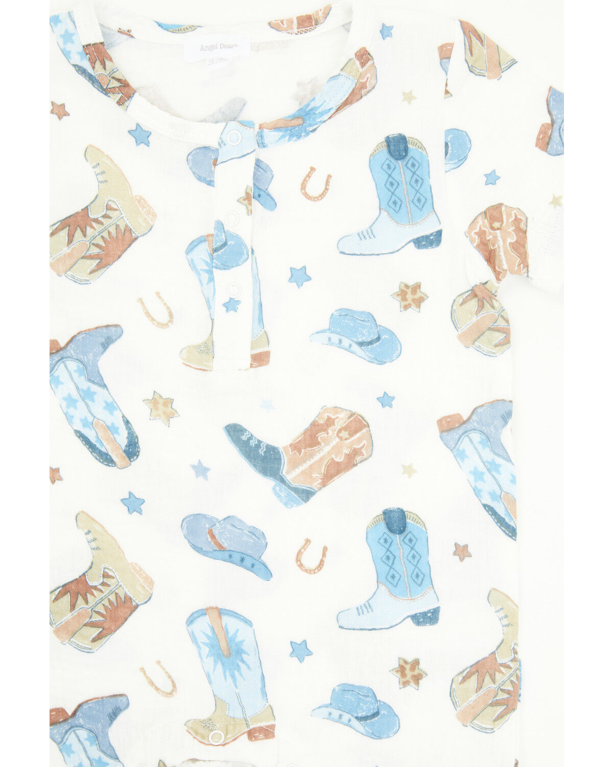 Angel Dear Infant Boys' Cowboy Boots Henley Shortall