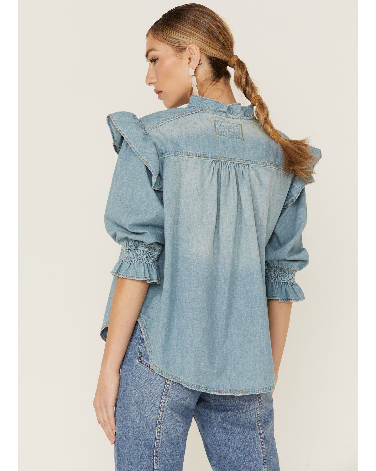 Free People Women's Louise Denim Top