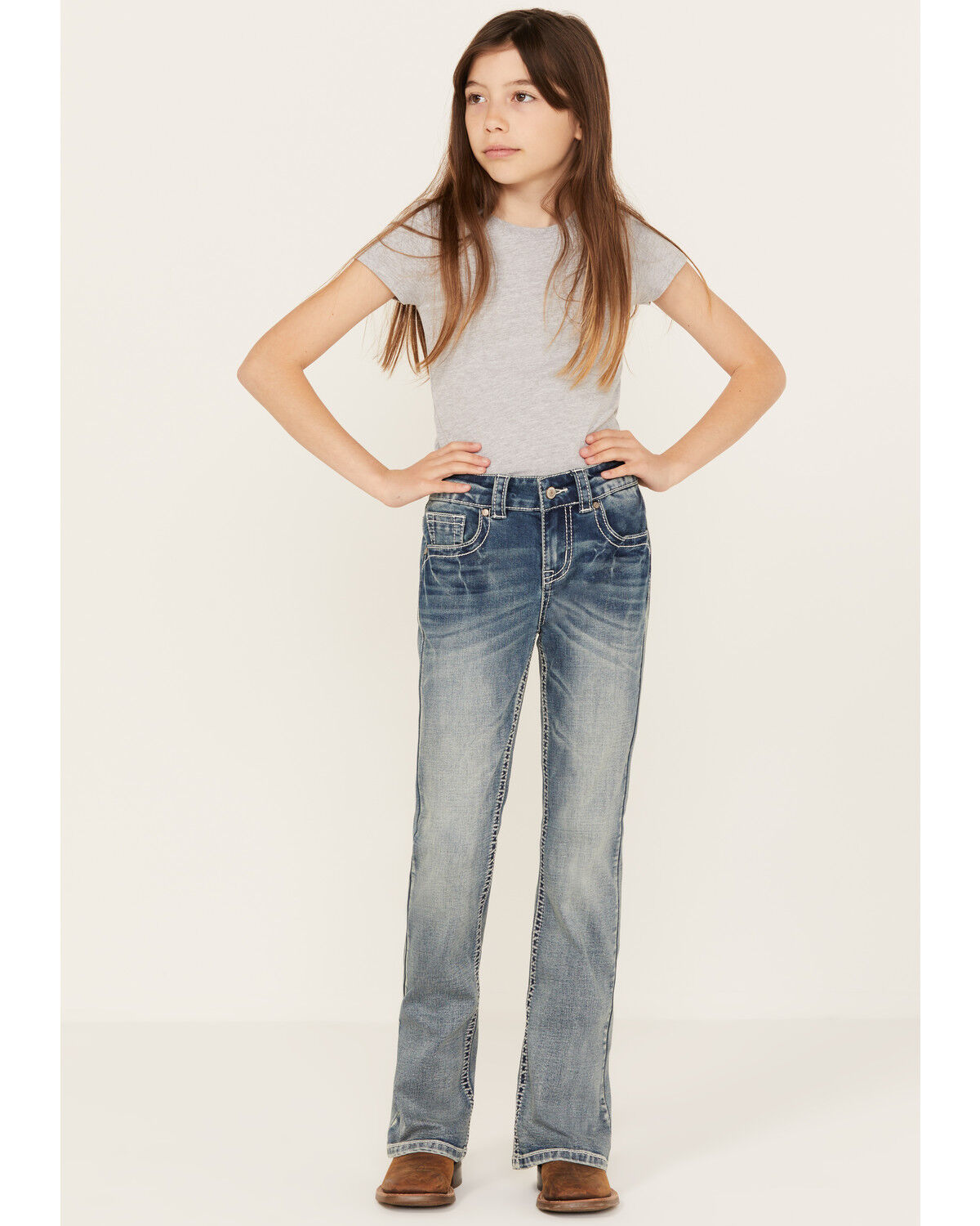 Shyanne Girls' Floral Dreamcatcher Bootcut Jeans