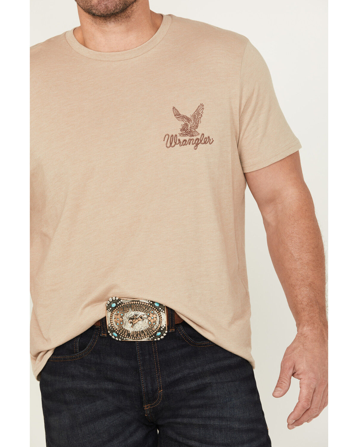 Wrangler Men's Eagle And Snake Logo Short Sleeve Graphic T-Shirt