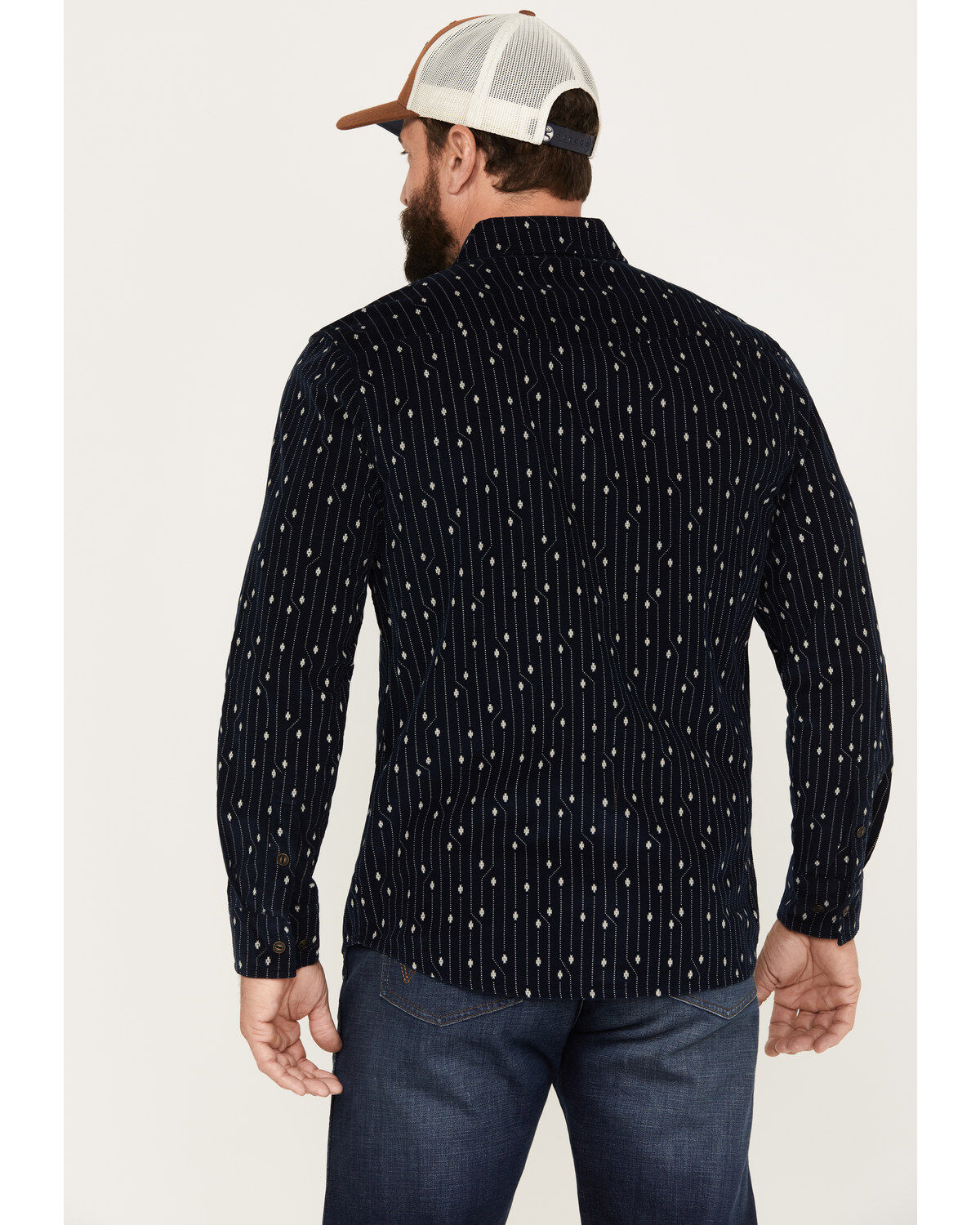 Pendleton Men's Corduroy Long Sleeve Western Snap Shirt