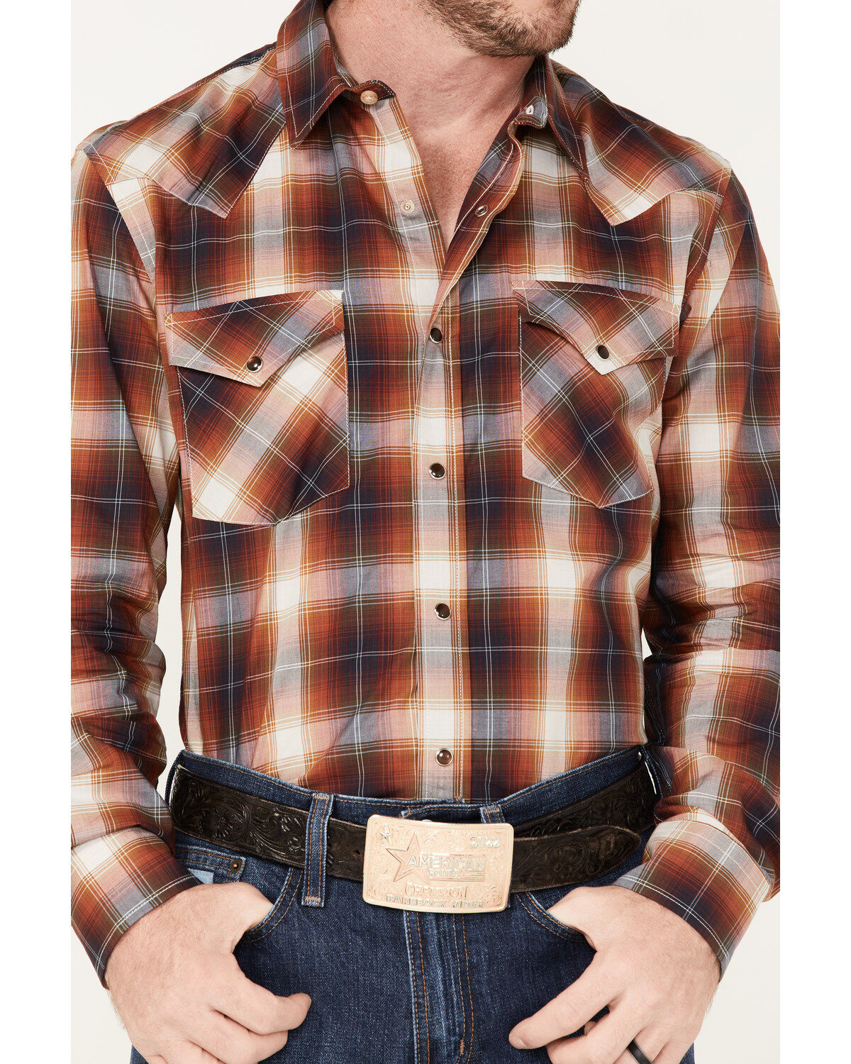 Pendleton Men's Bishop Large Plaid Long Sleeve Western Shirt