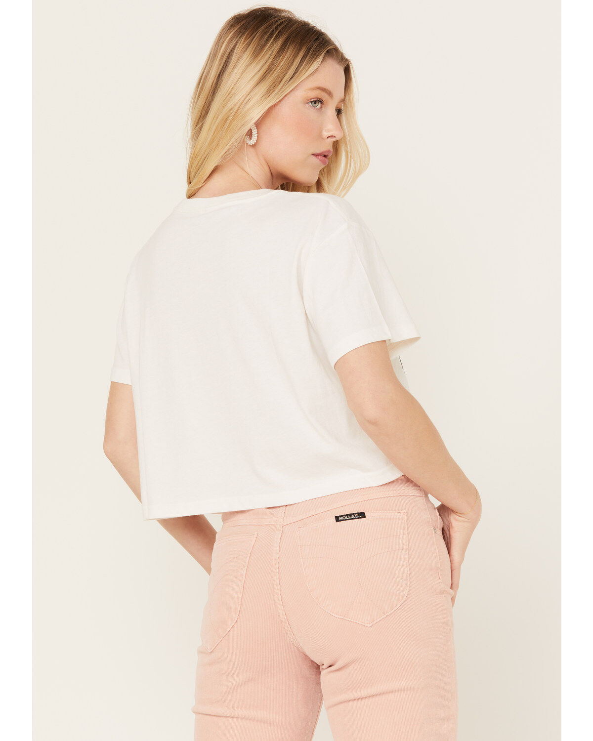 Wrangler Women's Cropped Short Sleeve Logo Graphic Tee