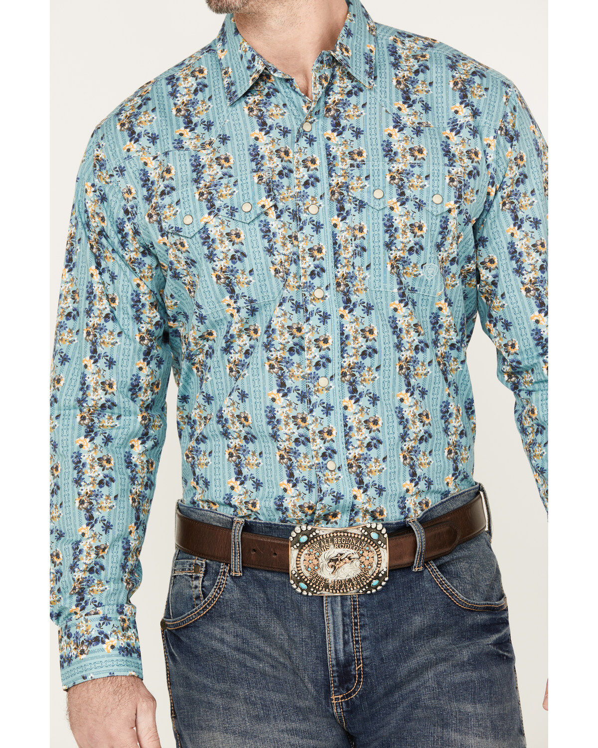 Ariat Men's Hains Retro Fit Snap Long Sleeve Western Shirt