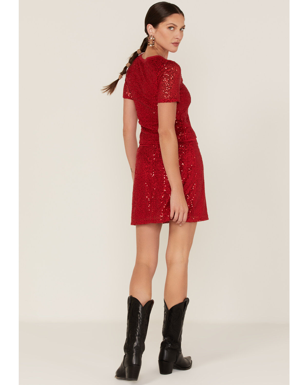 Band of the Free Women's Disco Diva Sequin Skirt