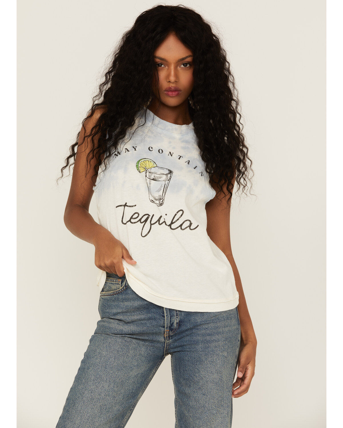 Cleo + Wolf Women's May Contain Tequila Tie Dye Tank