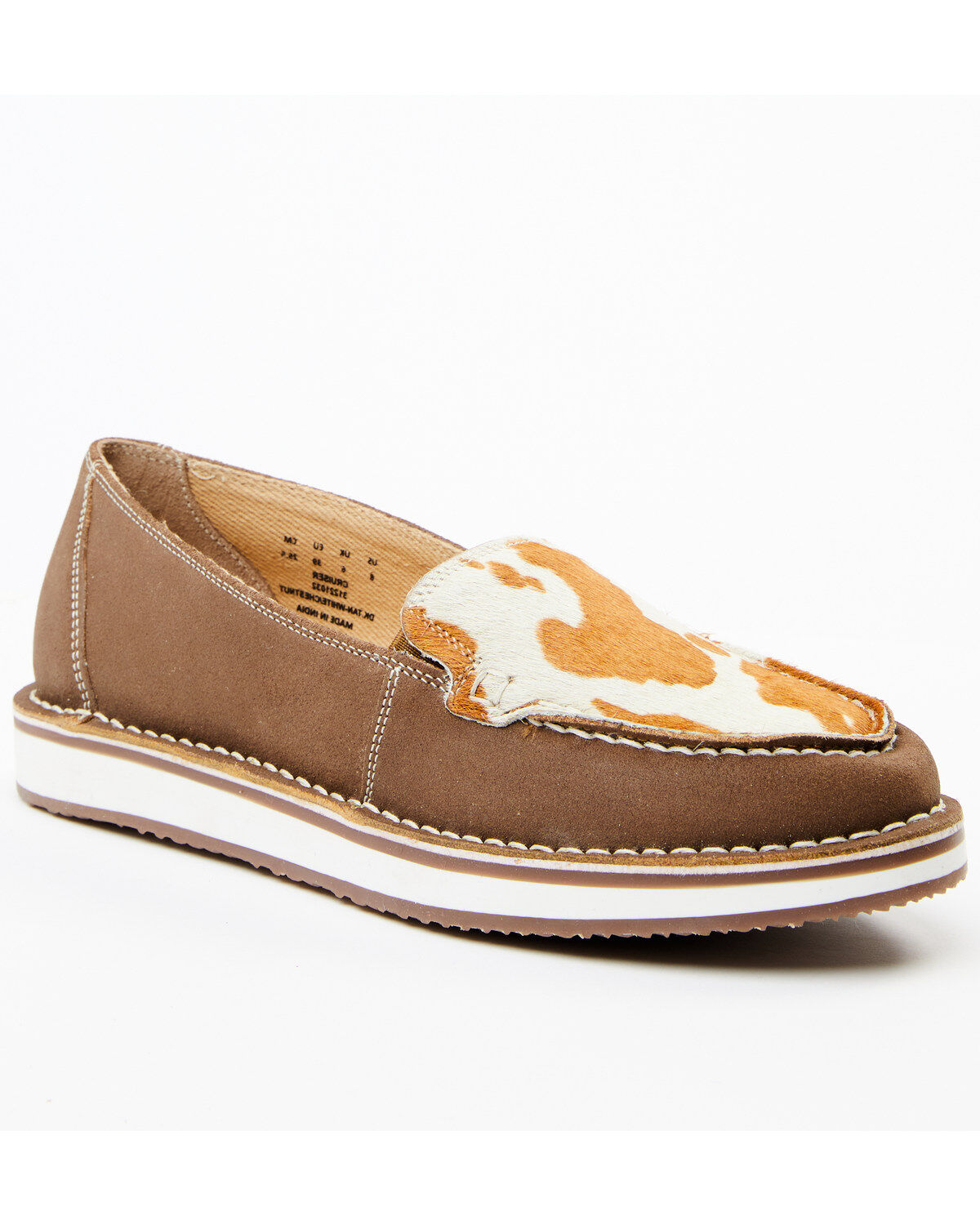 Mya Bag Women's Bronze Cow Hair Slip-On Shoe - Moc Toe