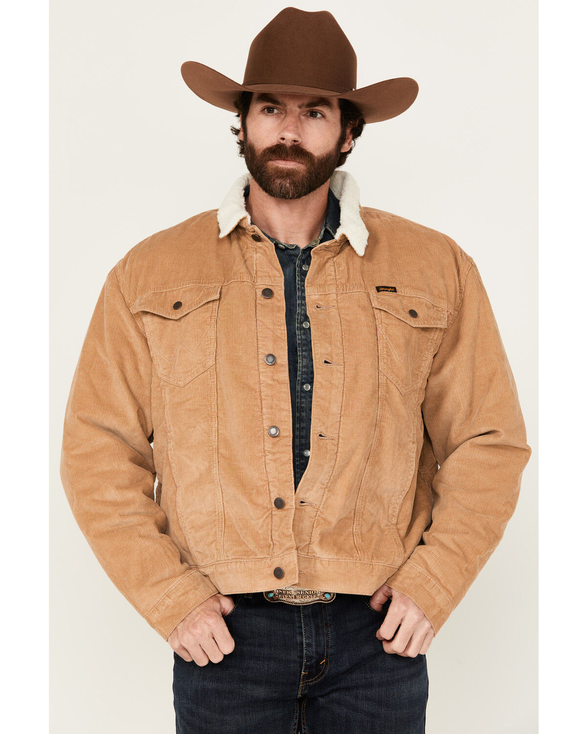 Wrangler Men's Sherpa Lined Corduroy Jacket
