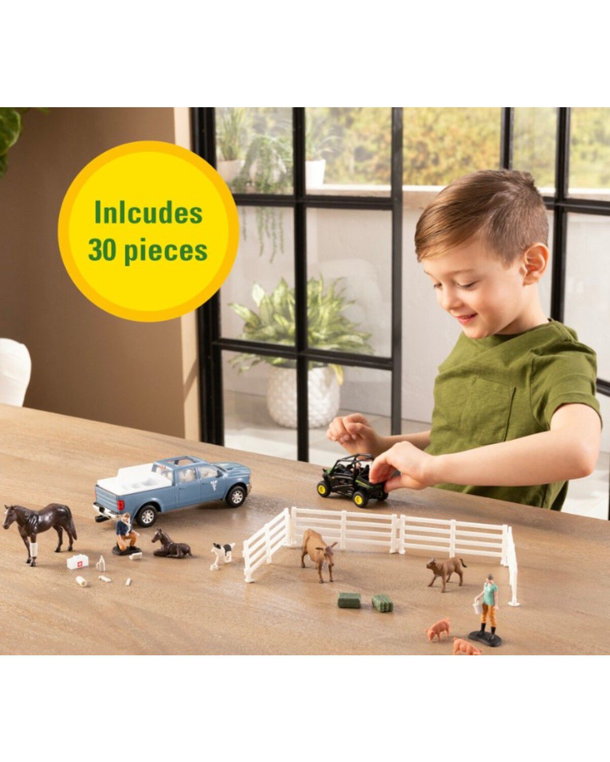John Deere Kids' On The Farm Vet Toy Set - 30 Piece