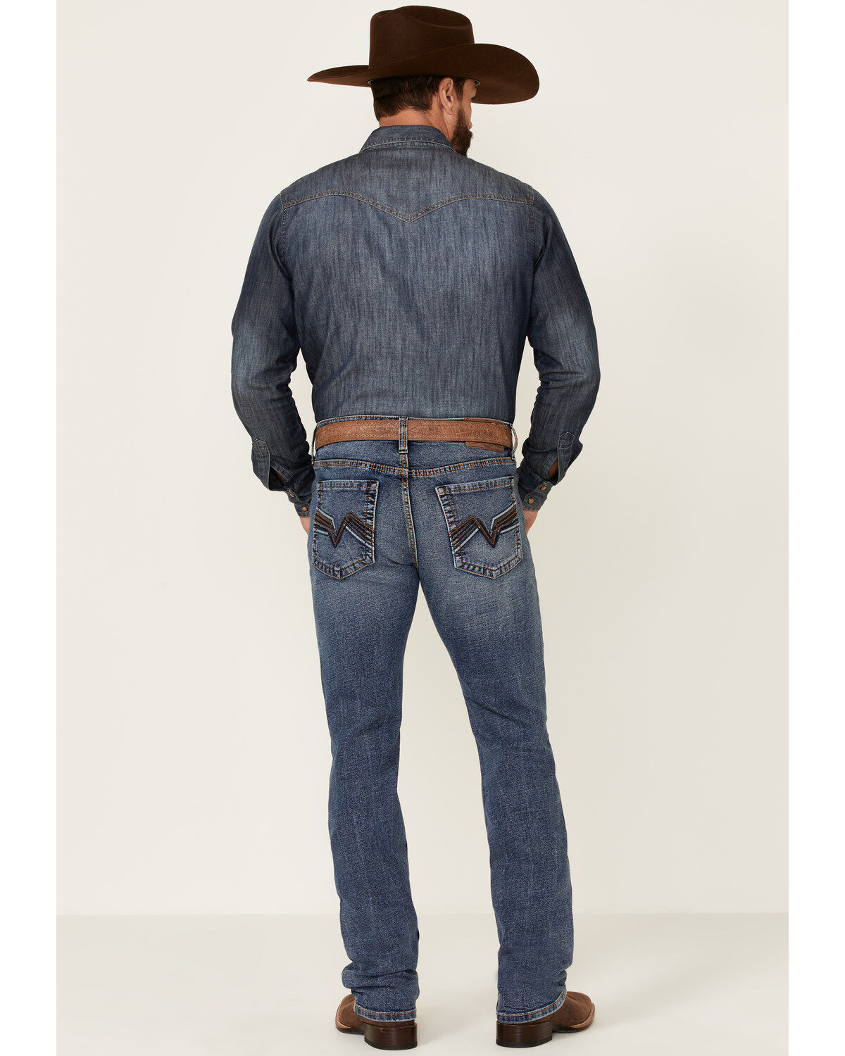 Cody James Men's Patriot Medium Wash Stretch Slim Straight Jeans