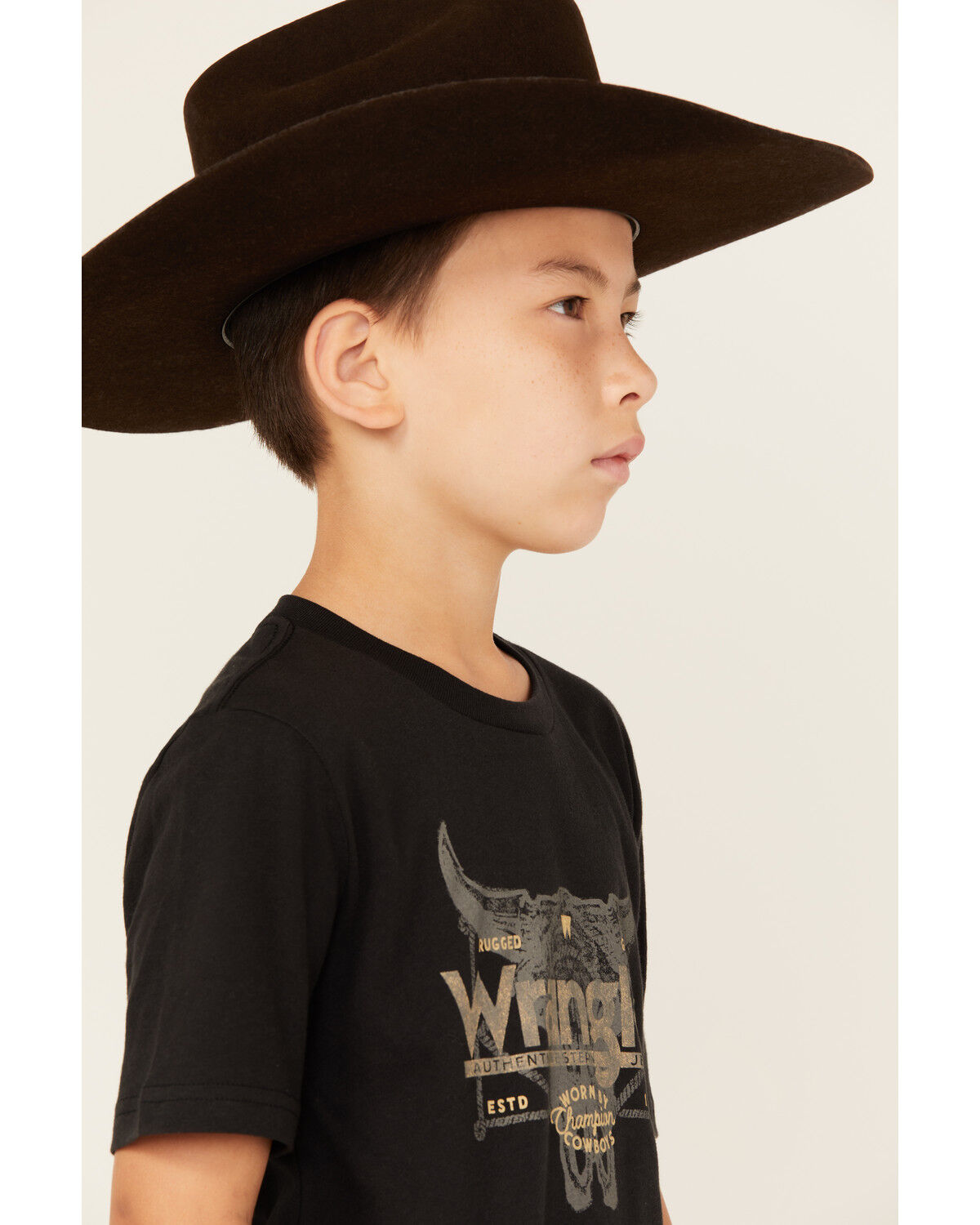 Wrangler Boys' Logo Steer Short Sleeve Graphic T-Shirt