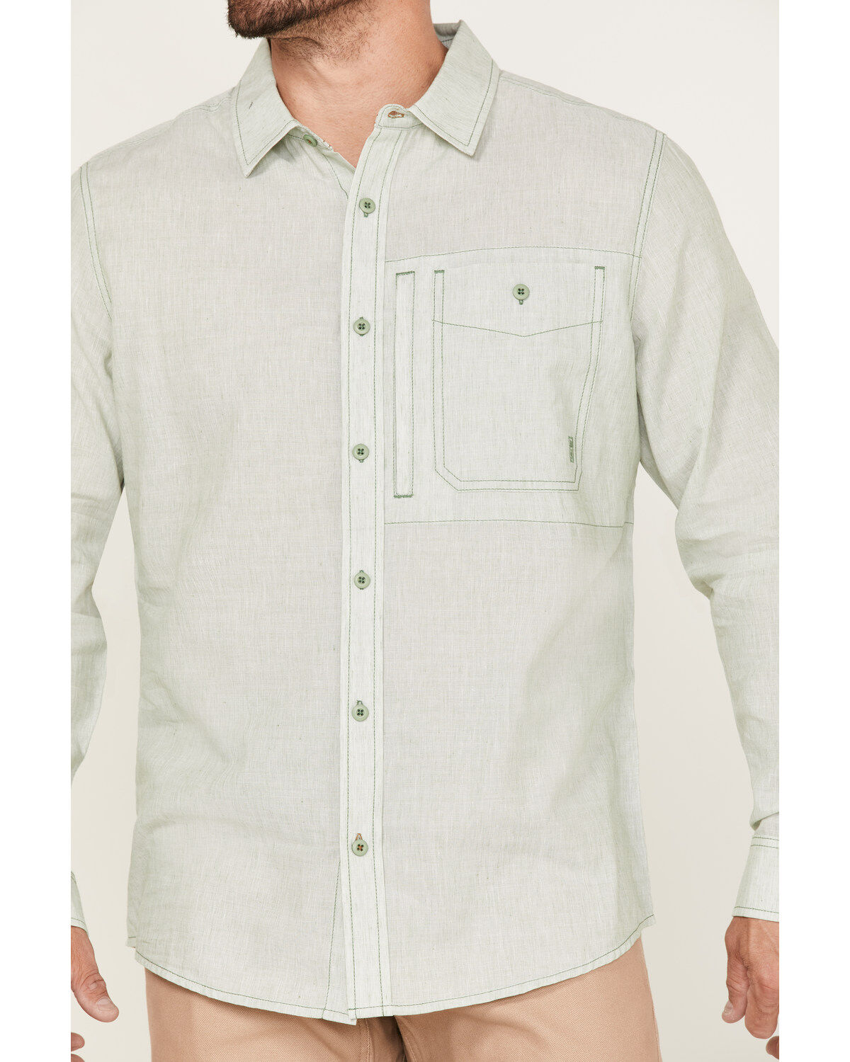Brothers and Sons Men's Performance Solid Long Sleeve Button Down Western Shirt
