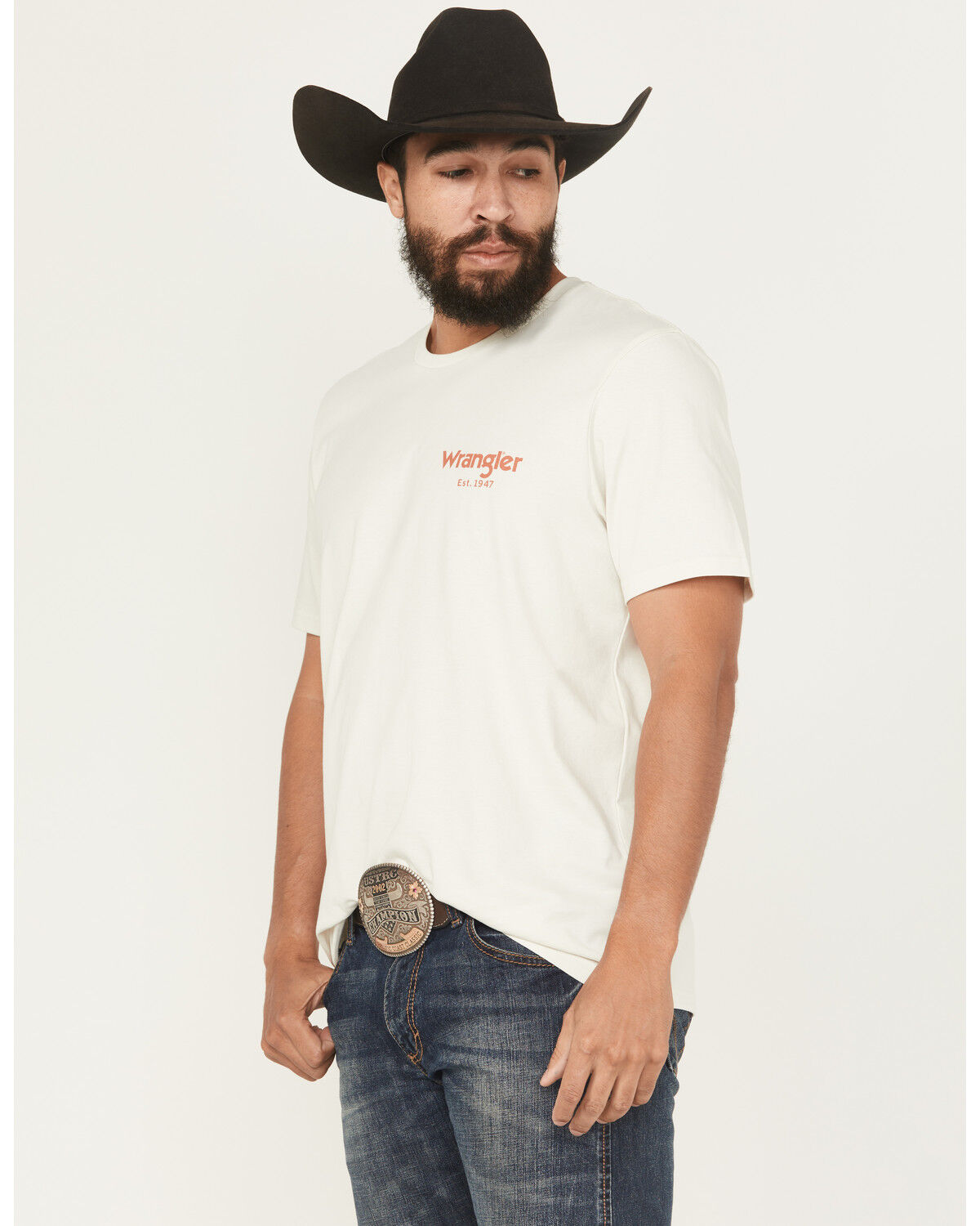 Wrangler Men's Cowboy Logo Short Sleeve Graphic T-Shirt