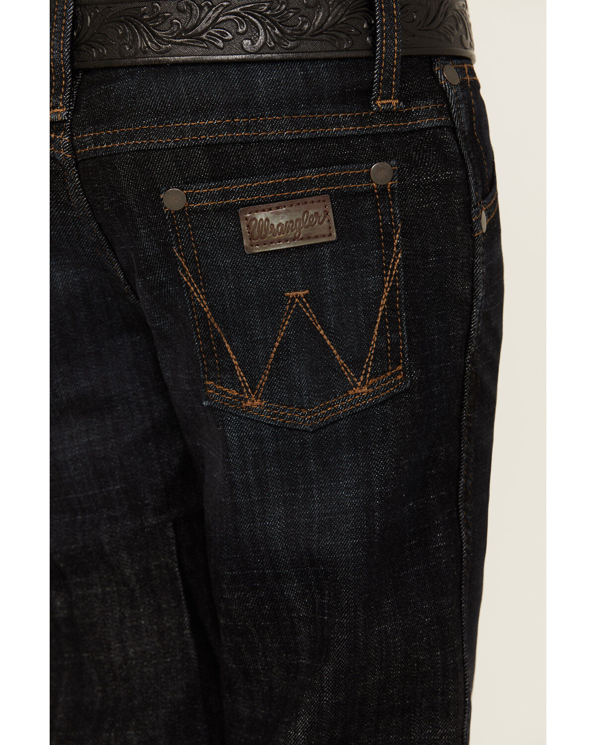 Wrangler Retro Little Boys' Dark Wash Dax Slim Bootcut Jeans