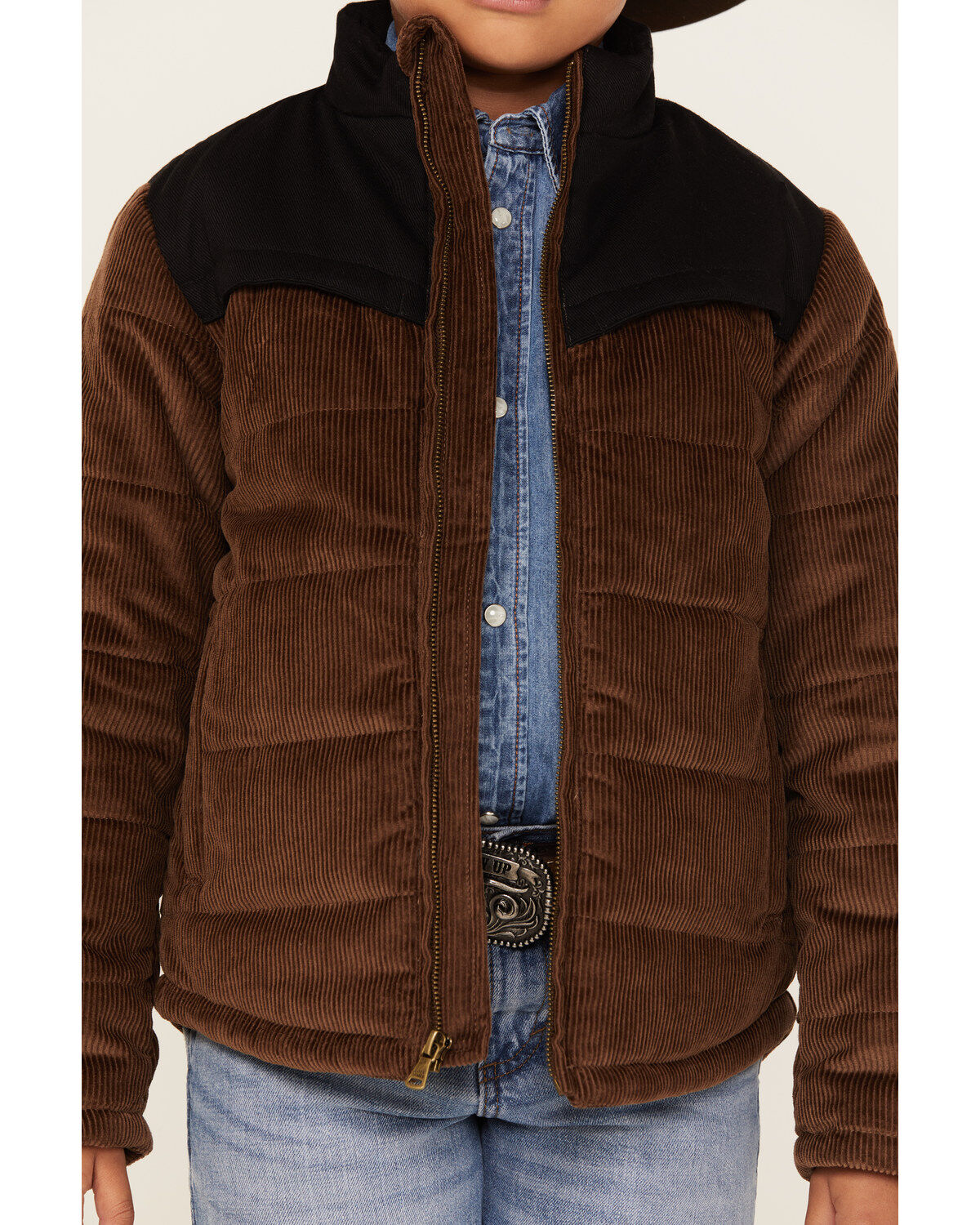 Cody James Boys' Corduroy Puffer Jacket