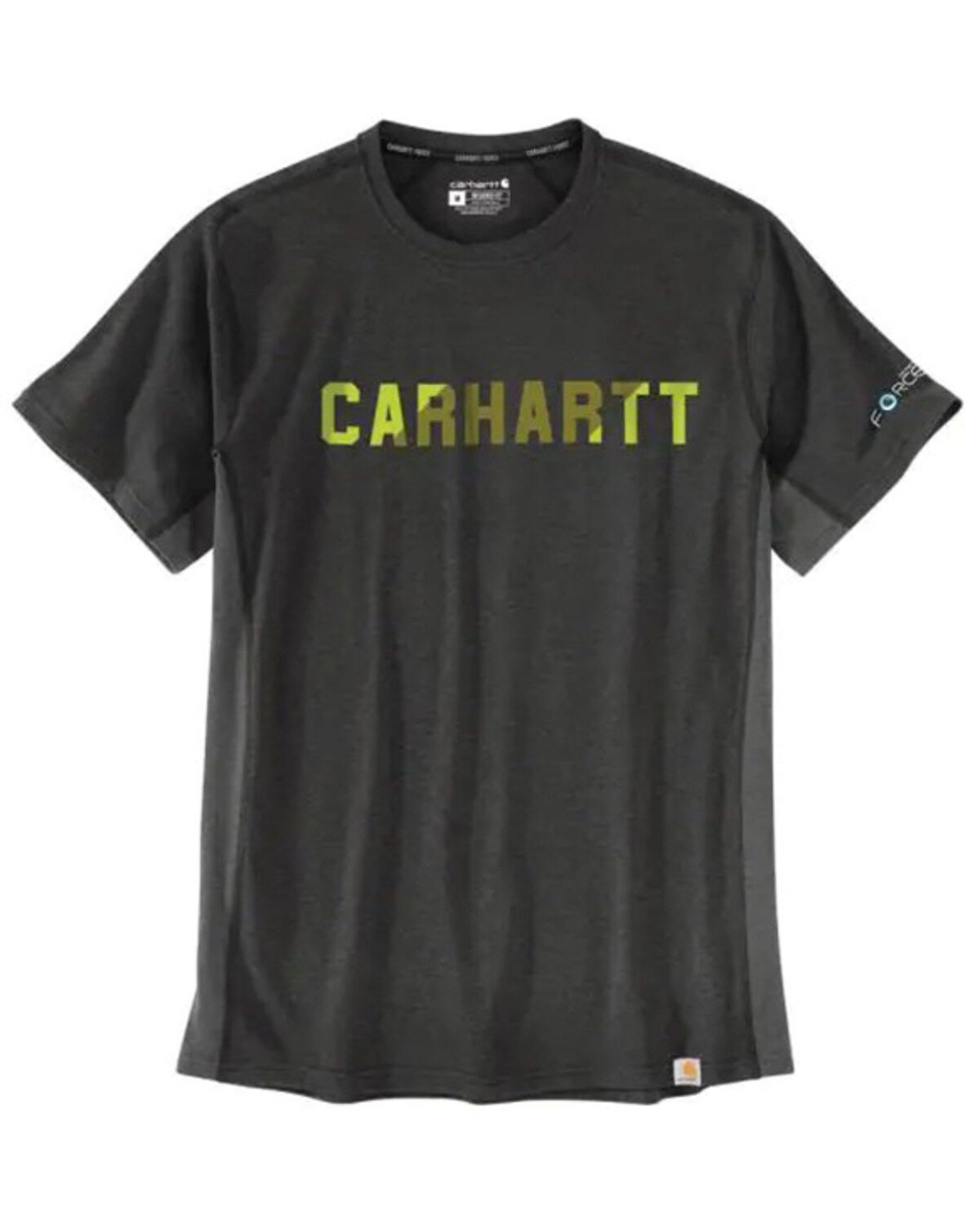 Carhartt Men's Force Midweight Block Logo Graphic Work T-Shirt