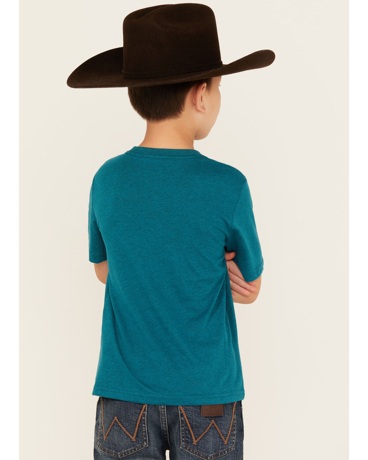 Wrangler Boys' Logo Desert Short Sleeve Graphic T-Shirt