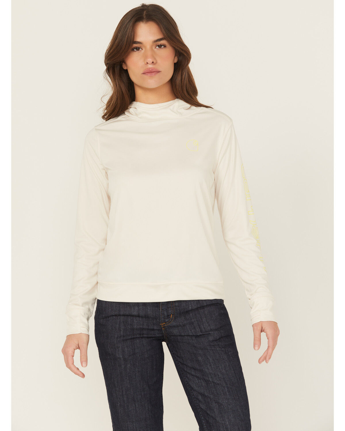 Carhartt Women's Force® Sun Defender® Lightweight Long Sleeve Hooded Graphic Work Shirt