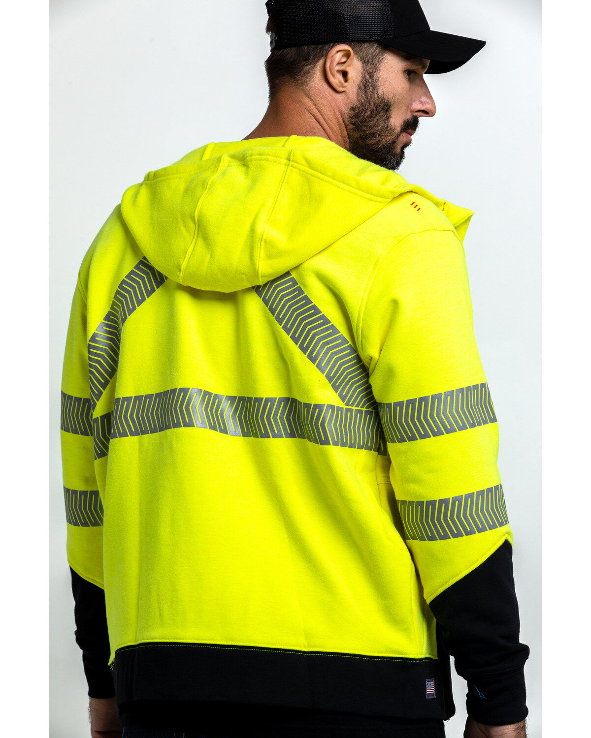 Ariat Men's FR Hi-Vis Full Zip Work Hooded Jacket