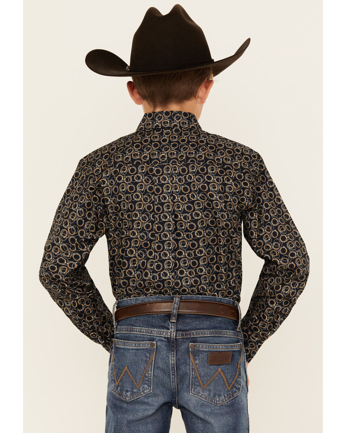 Cinch Boys' Geo Print Long Sleeve Button-Down Western Shirt